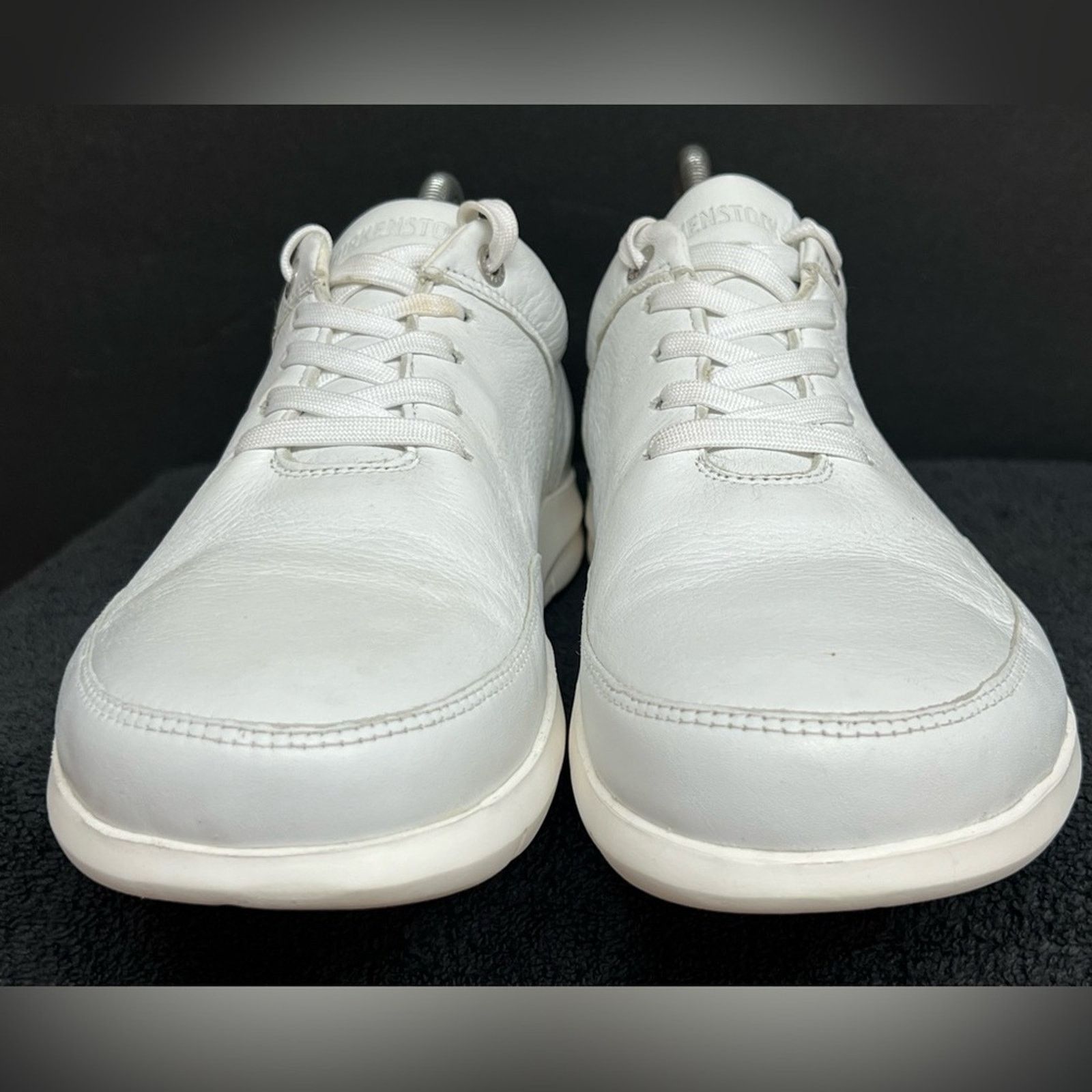 Birkenstock Birkenstock Manitoba Mens White Leather Shoes Size 41 US 8M Size US 8 / EU 41 - 5 Thumbnail