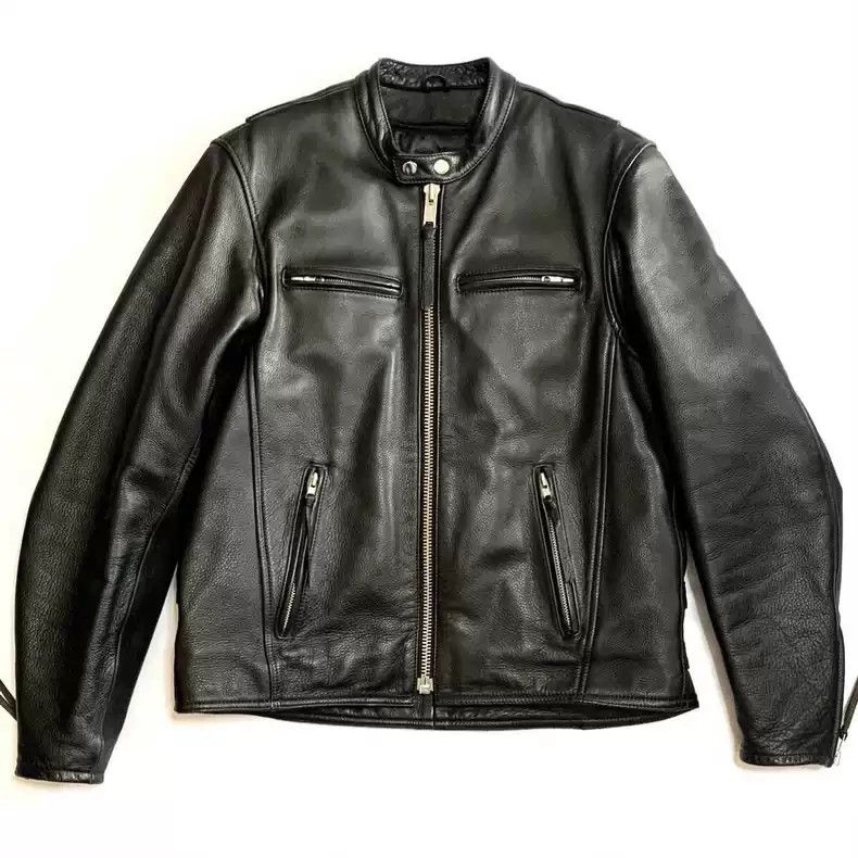 Kadoya kadoyaStraight-pull collar leather coat Size US XXL / EU 58 / 5 - 1 Thumbnail