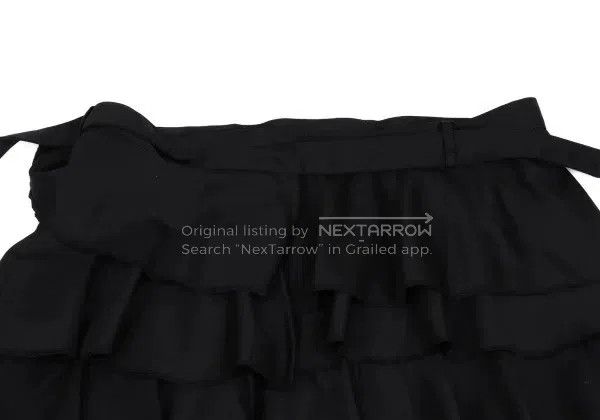 Comme des Garcons Comme des Garcons size L Black vintage wave lace wrap skirt Size 23" - 8 Thumbnail