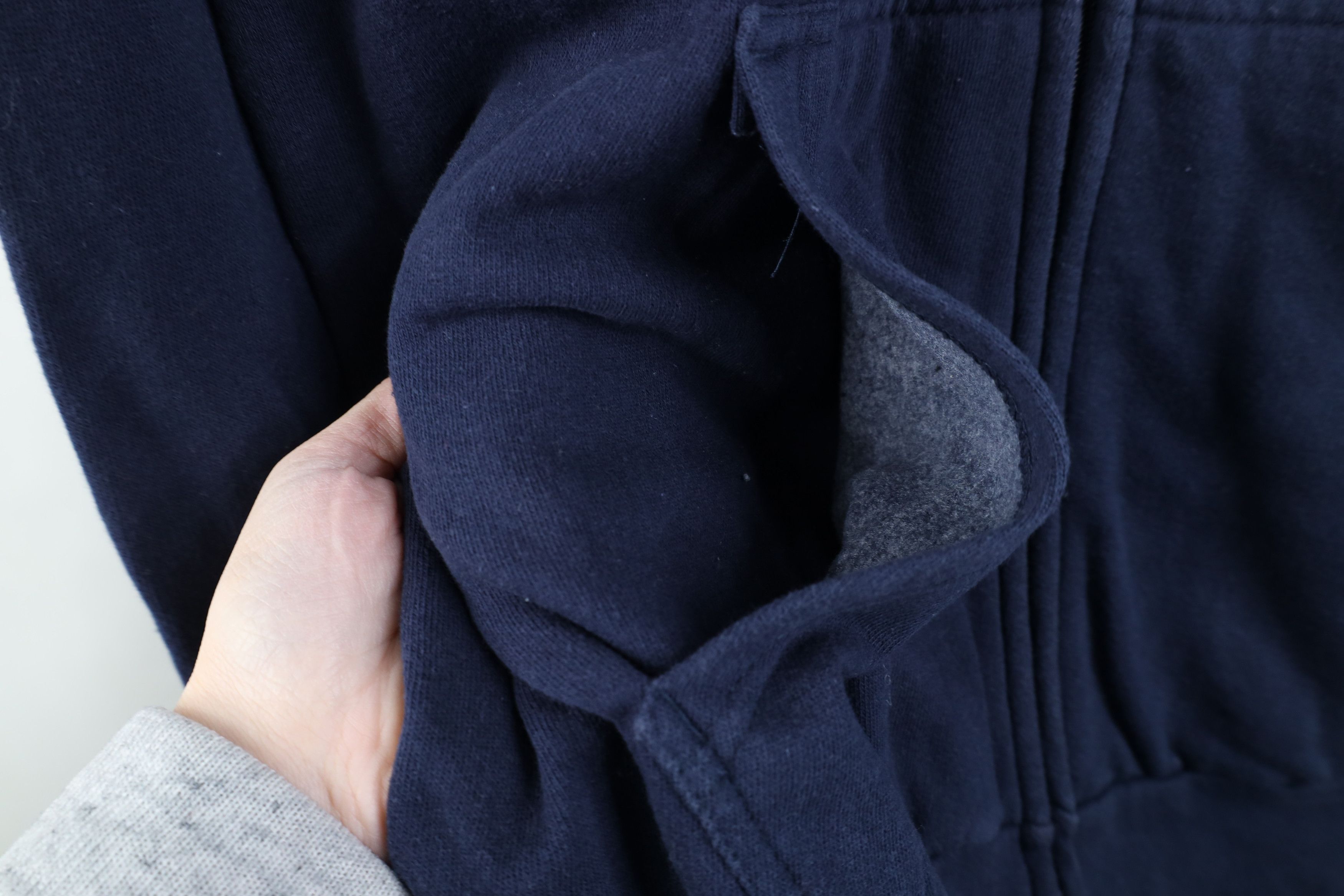 Vintage Vintage 90s Streetwear Thermal Waffle Knit Lined Zip Hoodie Size US XL / EU 56 / 4 - 4 Thumbnail