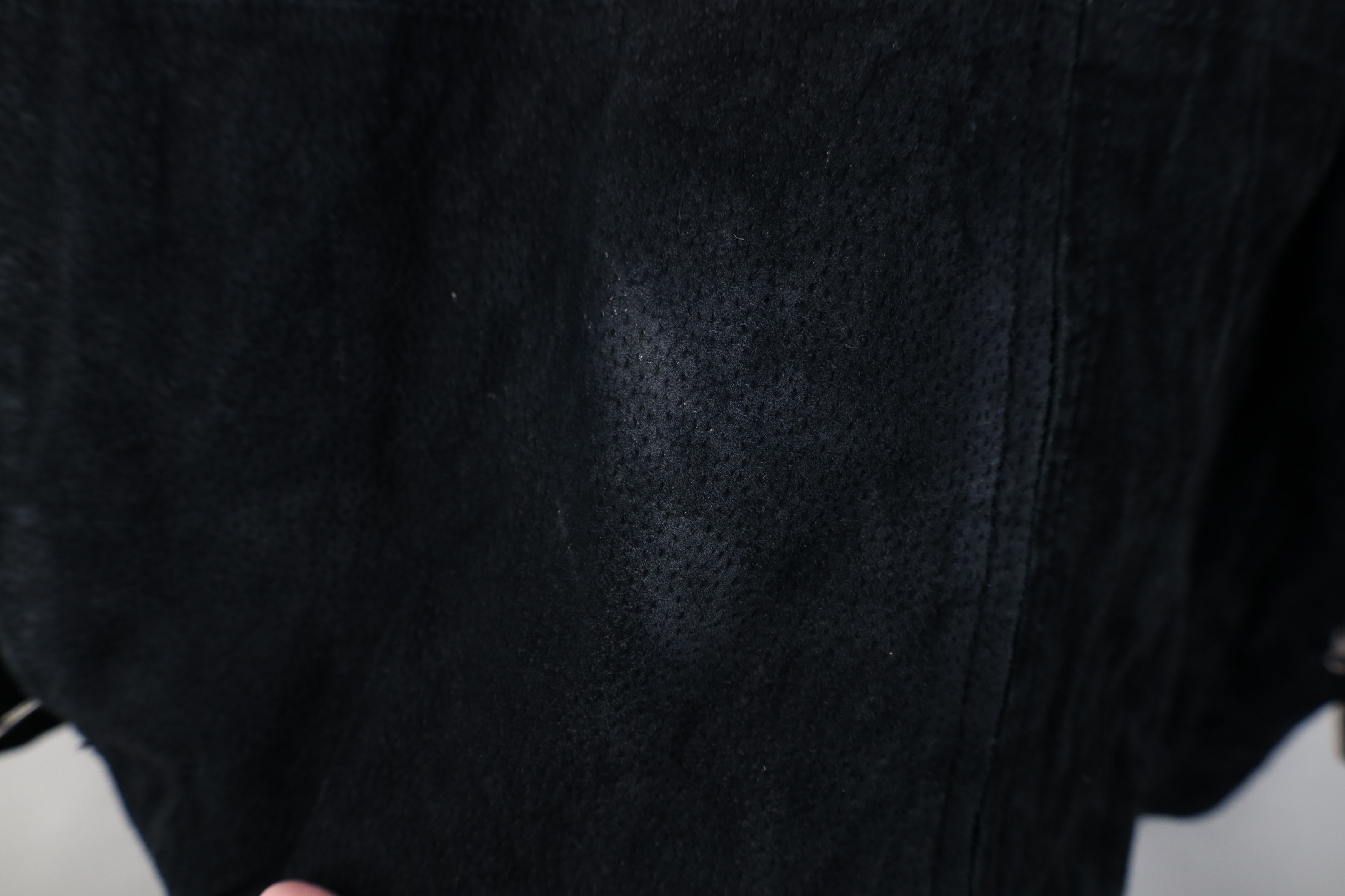 Vintage Vintage 90s Streetwear Suede Leather Bomber Jacket Black Size US XXL / EU 58 / 5 - 4 Thumbnail