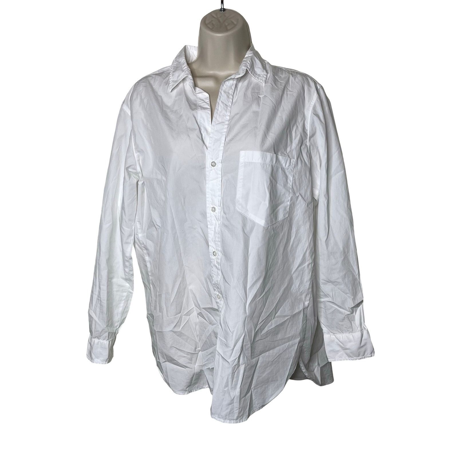 Frank & Eileen Frank and Eileen JOEDY Boyfriend Button-Up Shirt White S Size S / US 4 / IT 40 - 2 Thumbnail