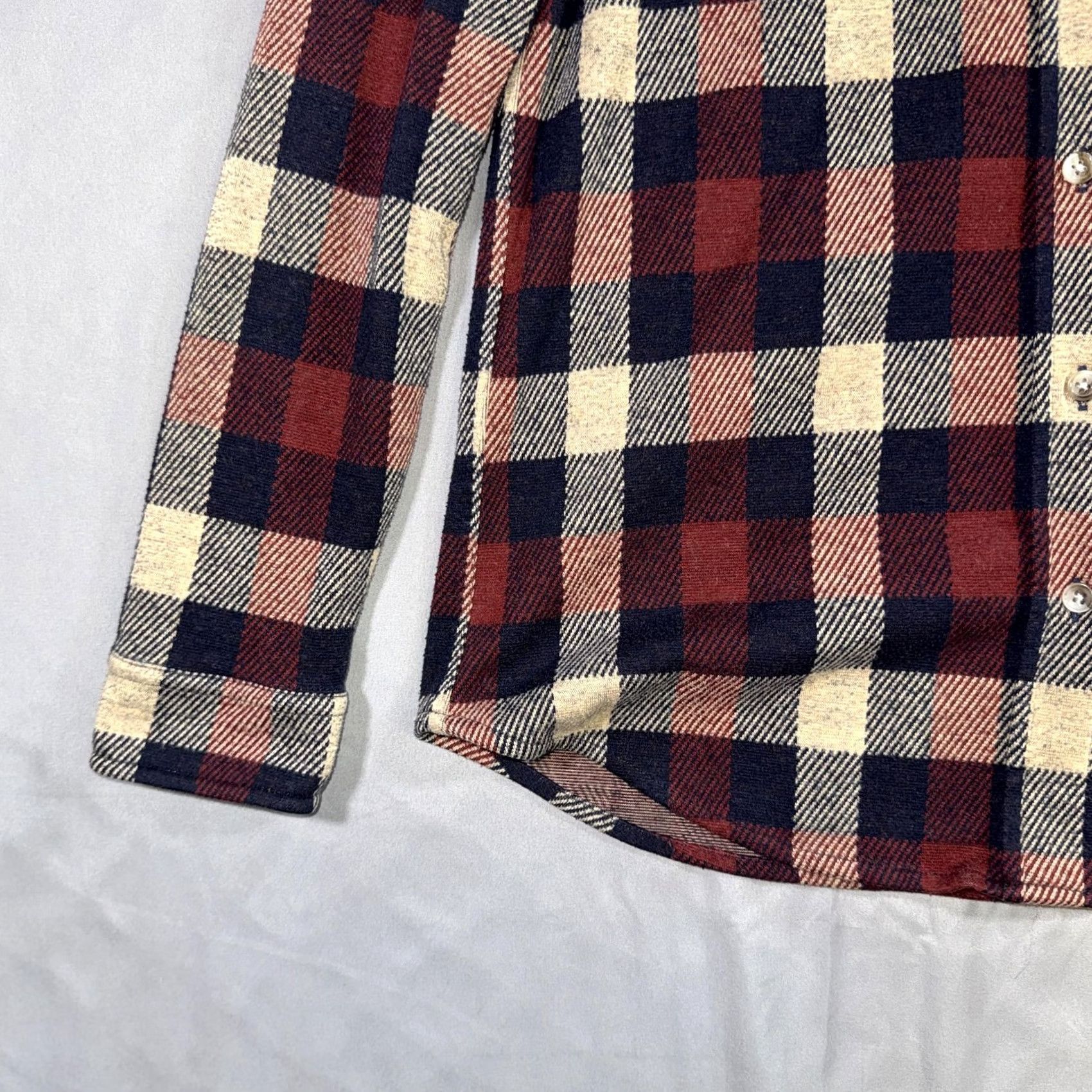 Faherty Faherty Shirt Women’s XS Red Navy Plaid Flannel Long Sleeve Button Front Casual Size XS / US 0-2 / IT 36-38 - 7 Thumbnail