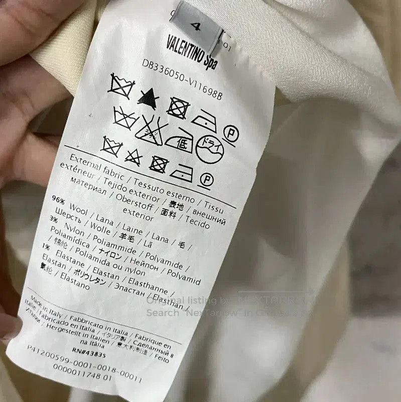 Valentino Valentino Women's Long Cream Coat . Size XXS / US 00 / IT 34 - 7 Thumbnail