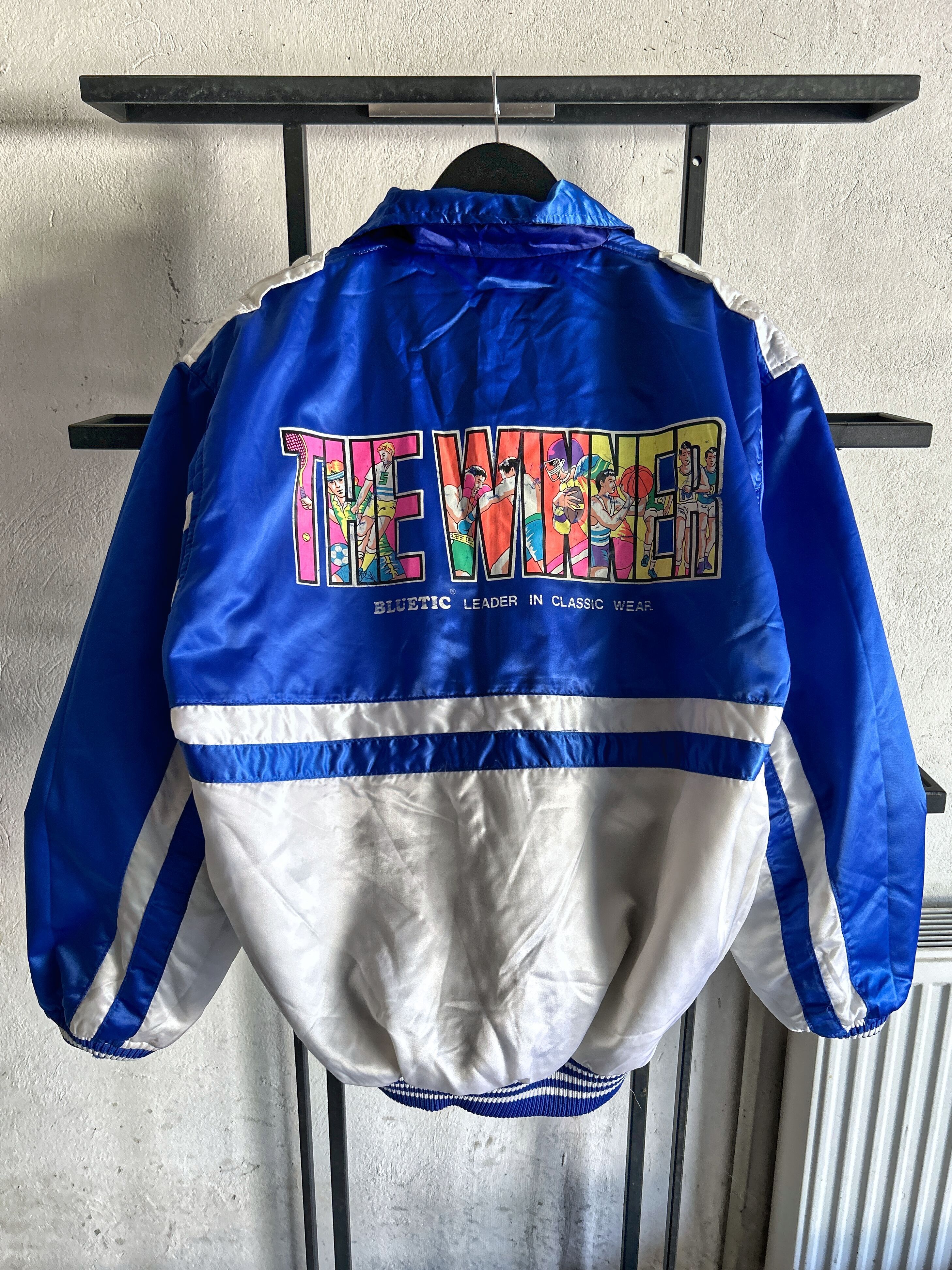 Vintage Blue Puffer Bomber Jacket Minimal Oversized Outerwear Size US M / EU 48-50 / 2 - 3 Thumbnail