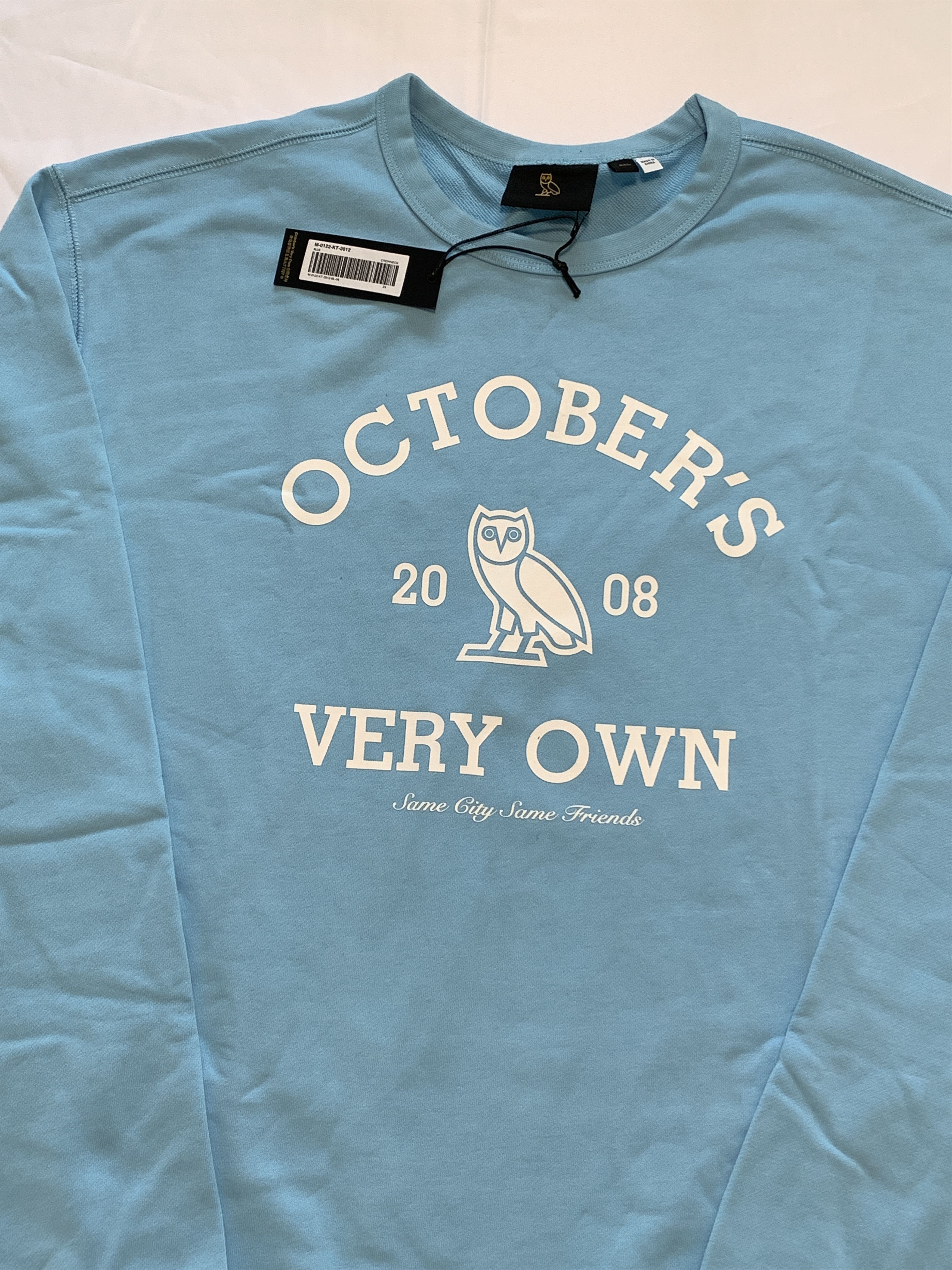 Drake *RARE* OVO Collegiate Crewneck Light Blue Size US XXL / EU 58 / 5 - 3 Thumbnail