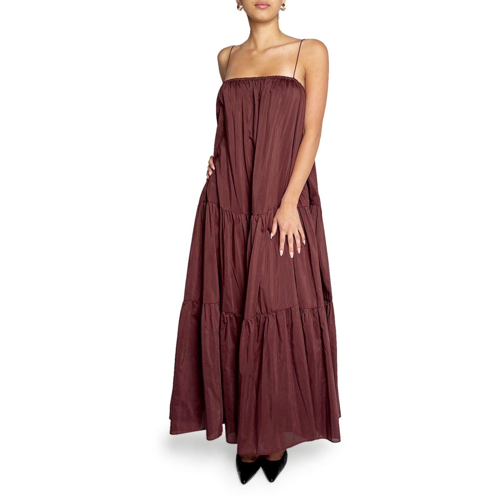 Matteau Brown maxi dress Size L / US 10 / IT 46 - 2 Thumbnail