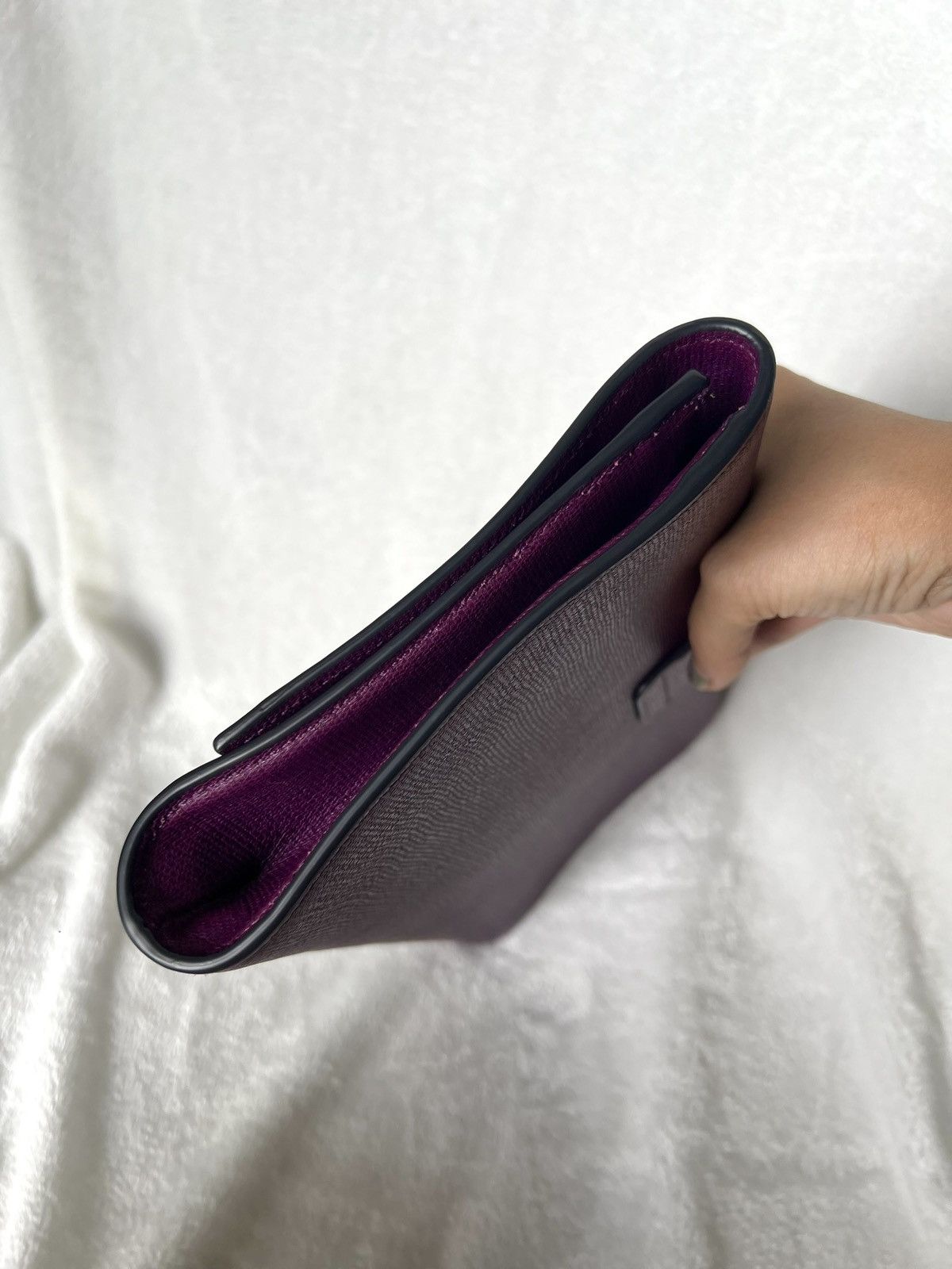 Yves Saint Laurent Saint Laurent Chyc Clutch – Purple Size ONE SIZE - 4 Thumbnail
