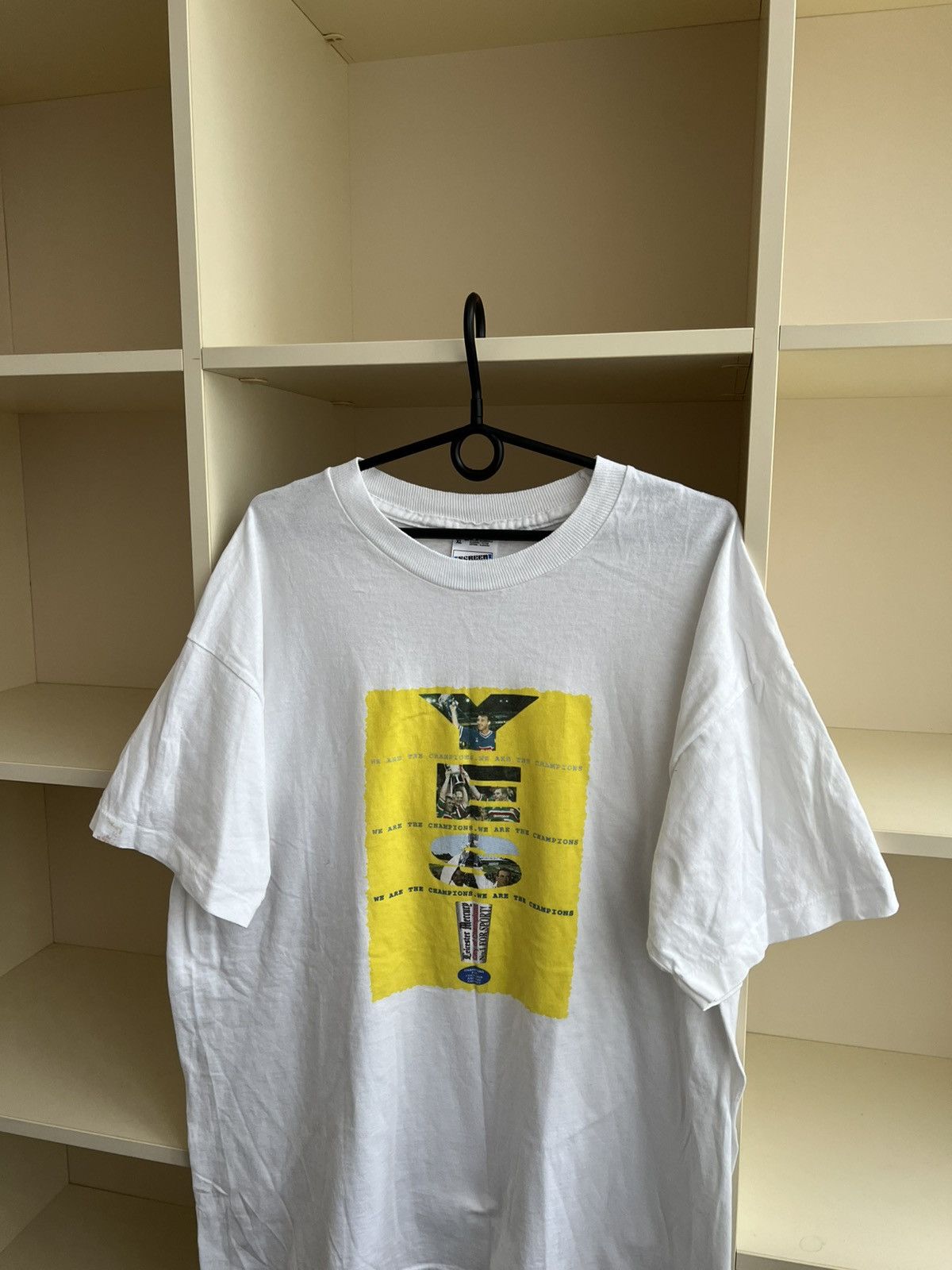 Vintage Vintage 90s Football T-Shirt Tee We Are the Champions Size US XL / EU 56 / 4 - 2 Thumbnail