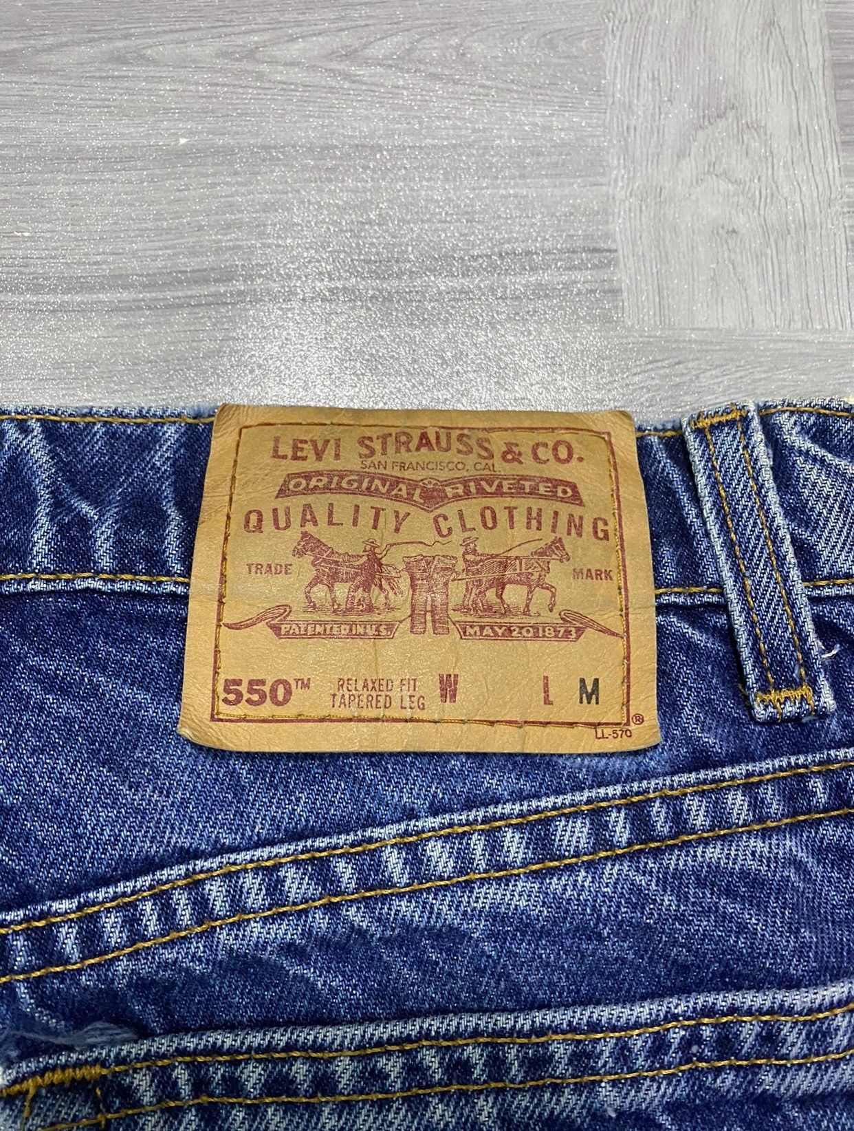 Levi's Vintage Levi’s 550 Relaxed Fit Tappered Leg Denim Jeans Size US 30 / EU 46 - 5 Thumbnail