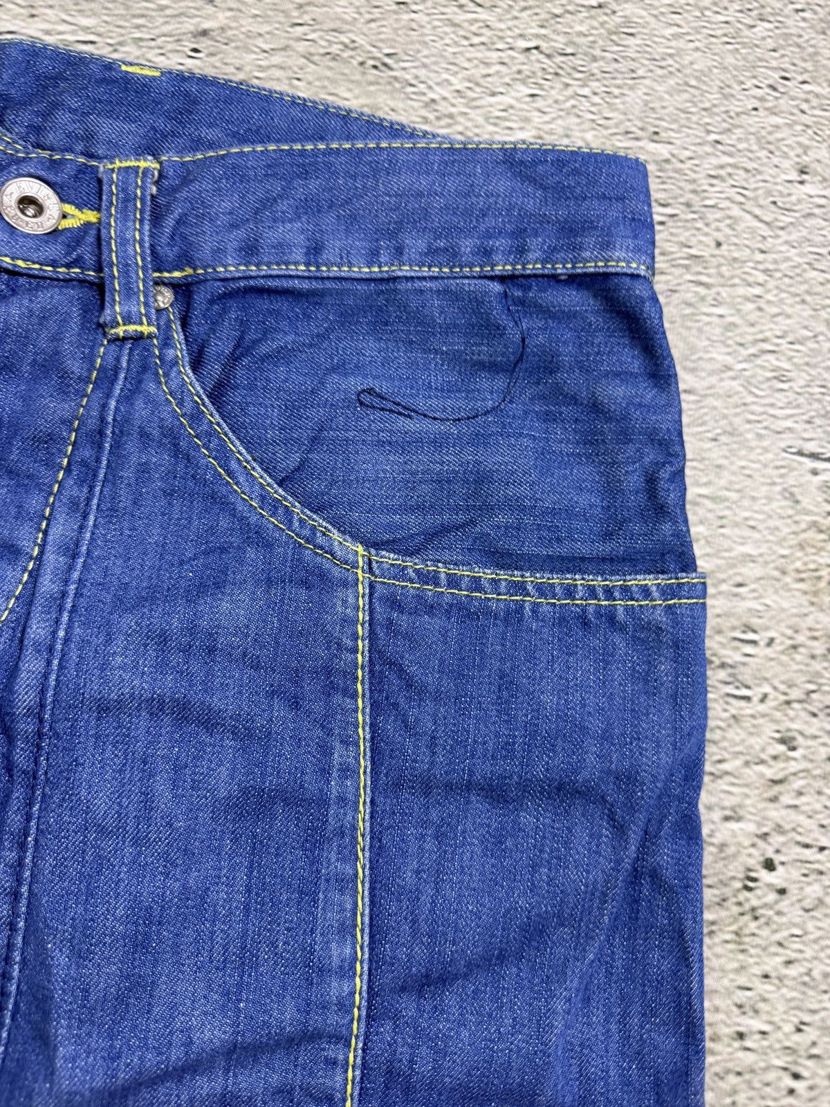 Evisu Evisu EU ED jeans vintage denim pants cargo baby blue Y2K Size 29" - 11 Thumbnail