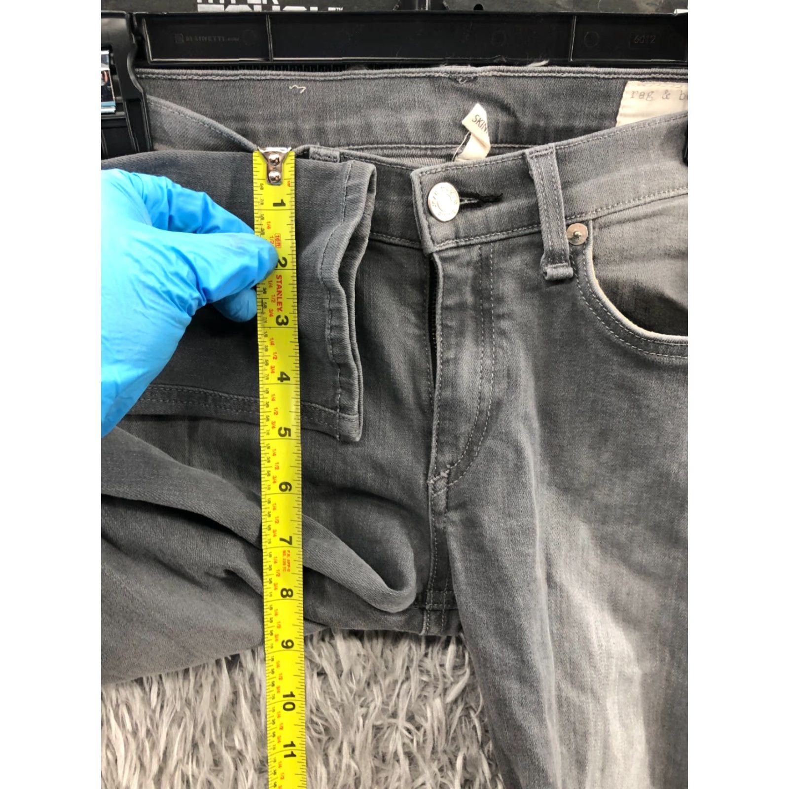 Rag & Bone rag & bone Jeans Womens 27 Skinny Gray Medium Modern 5-Pocket Regular Jeans Size 32" / US 10 / IT 46 - 4 Thumbnail