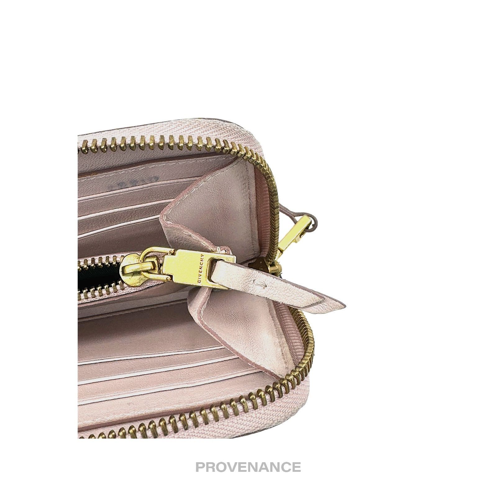 Givenchy 🔴 Givenchy Zip Long Wallet - Blush Quilted Leather Gold Size ONE SIZE - 8 Thumbnail