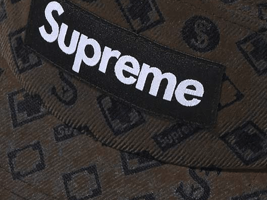 Supreme Supreme Flocked Denim Camp Cap Brown | Grailed