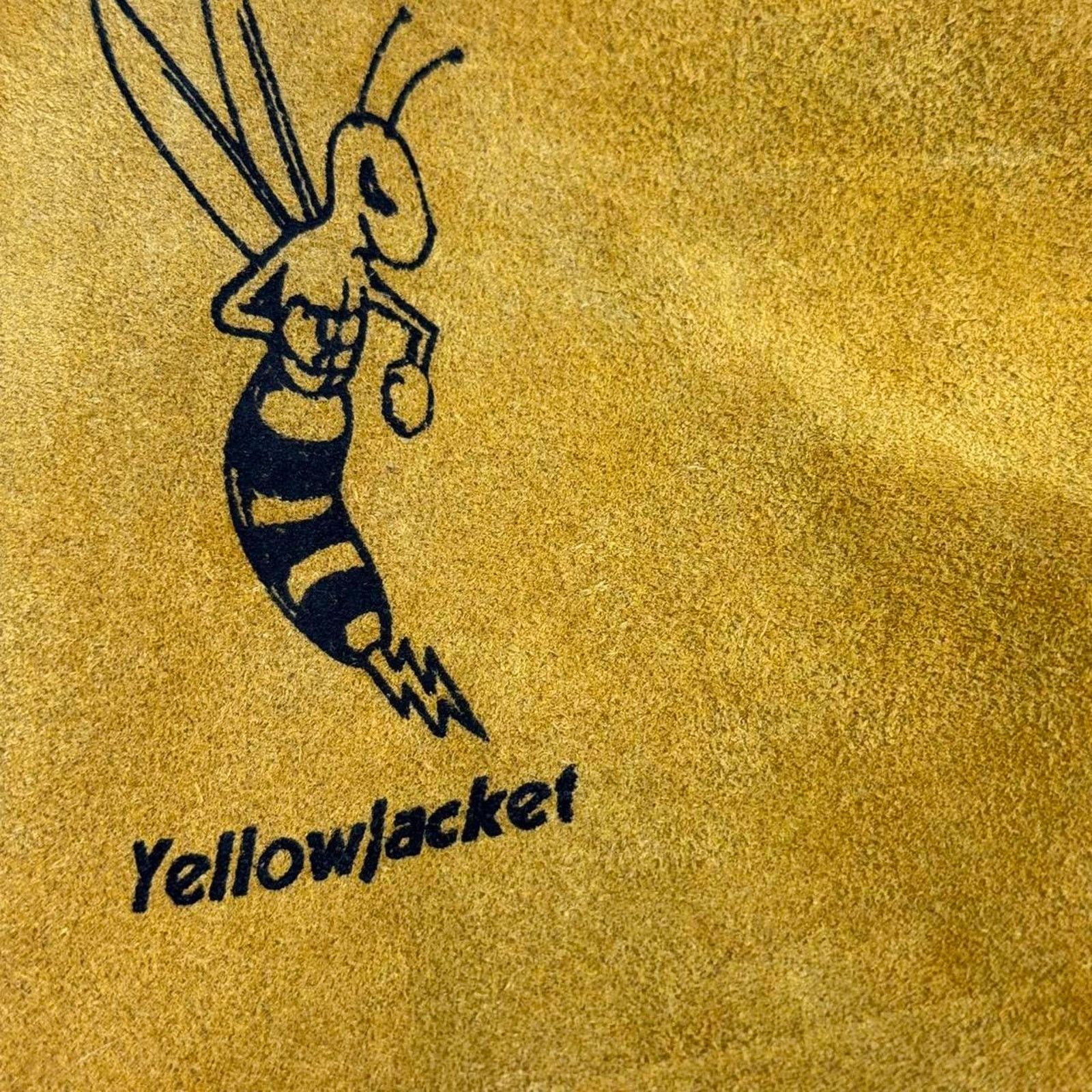 Other True vintage navy fighter pilot leather sleeve yellow jacket Size US XXL / EU 58 / 5 - 3 Thumbnail