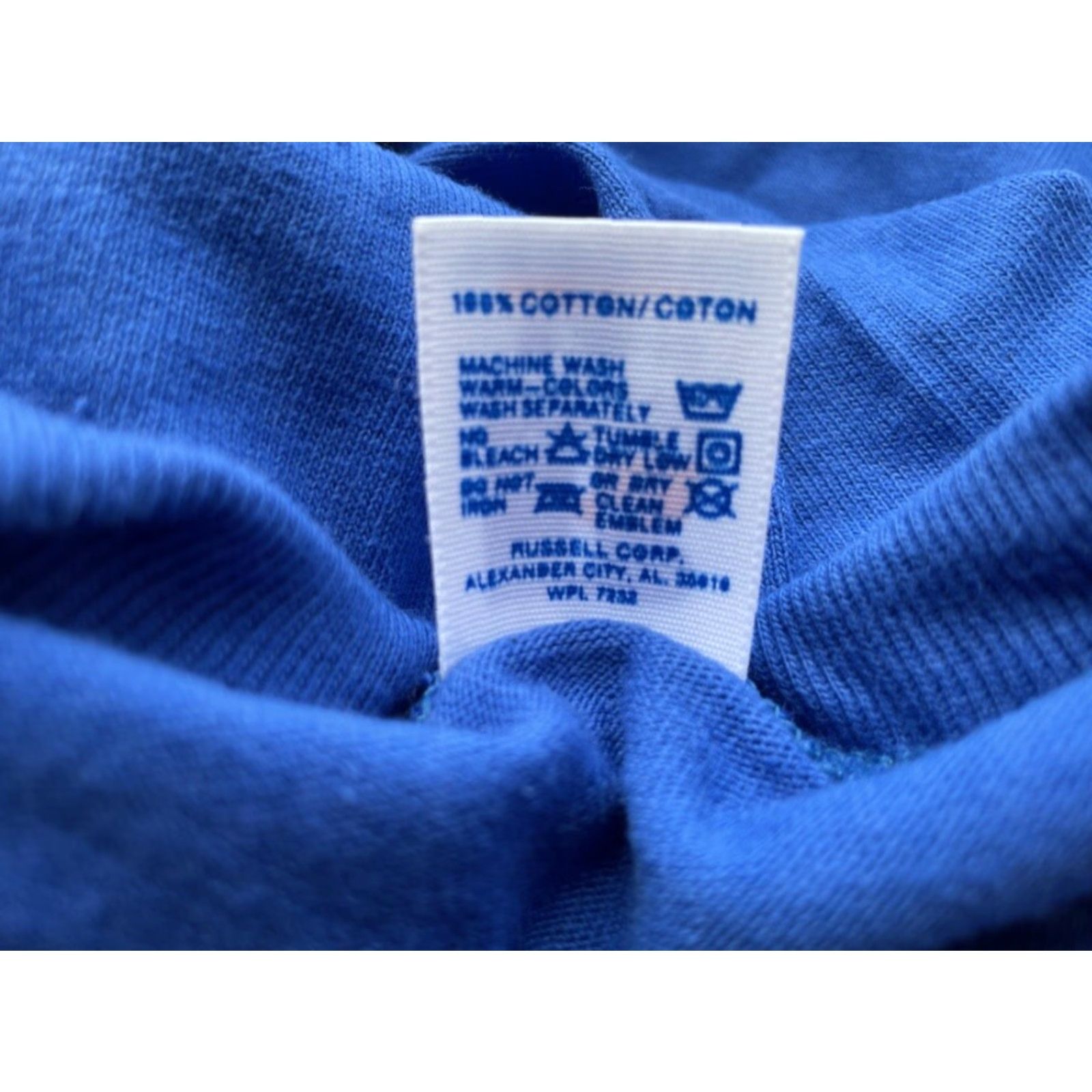 Russell Athletic VINTAGE Russell Athletic Crewneck T-Shirt Mens M Blue 80s NOS Deadstock NWT Royal blue 80s Mens T-Shirt Size US M / EU 48-50 / 2 - 3 Thumbnail