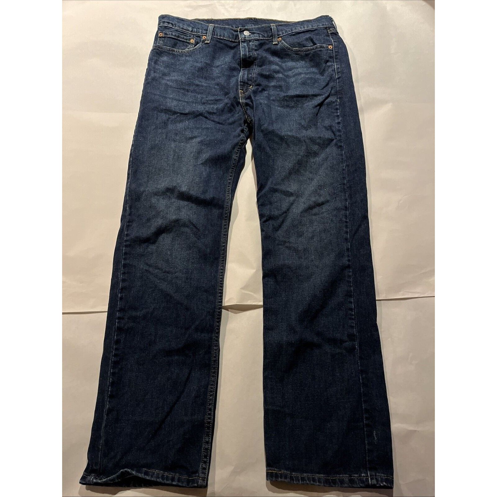 Levi's Levi’s 505 Jeans Men 38x34 Dark Wash Denim Pants Cotton Blue Size US 38 / EU 54 - 2 Thumbnail