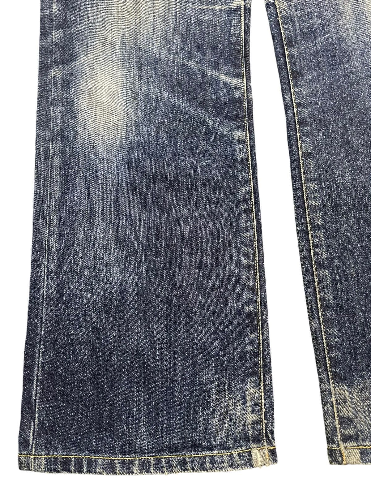 Uniqlo Vintage Y2K Japanese Uniqlo Blue Faded Wash Whisker Straight Size US 36 / EU 52 - 7 Thumbnail