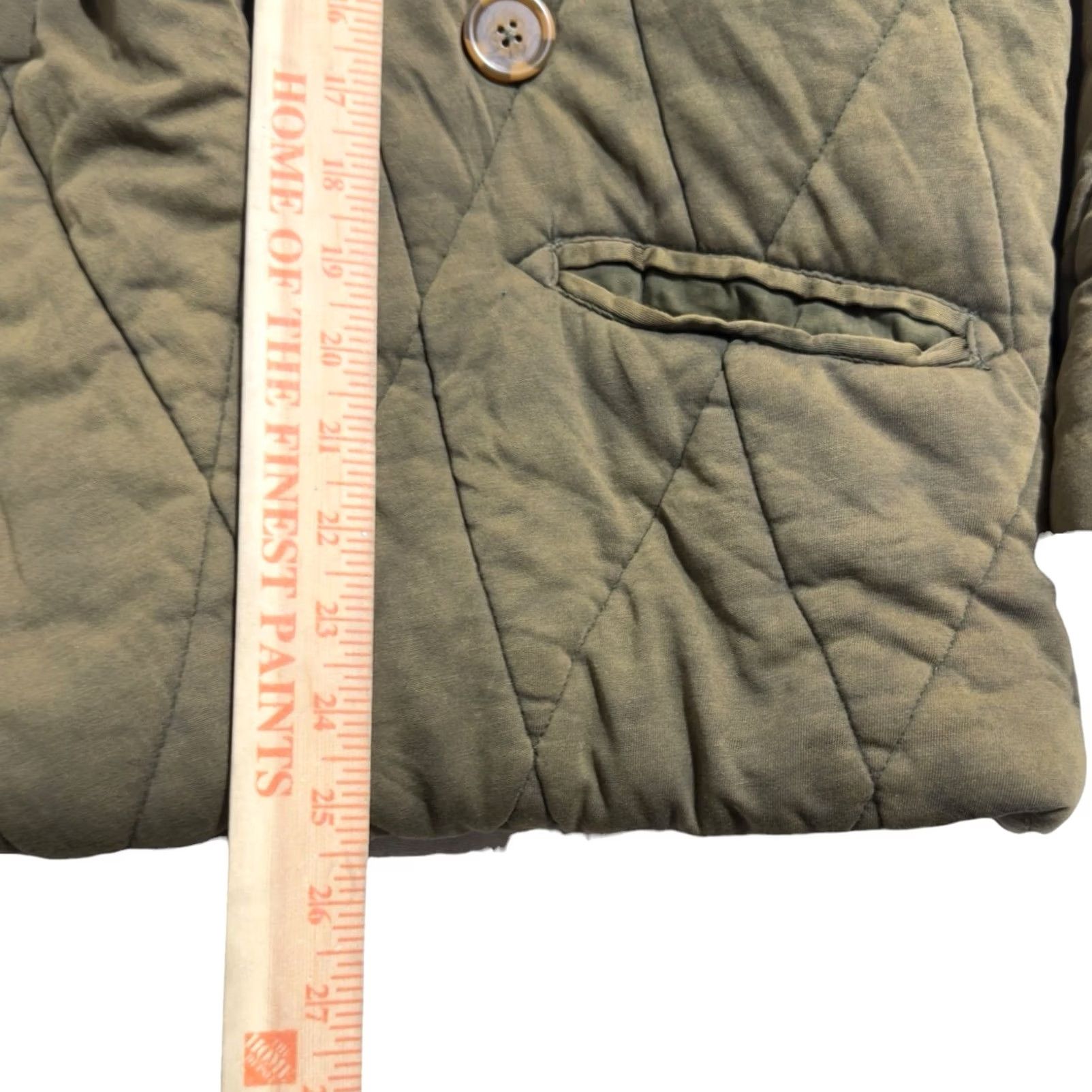 Free People Free People Jacket Blazer Quilted Pillow Olive Green Tawny Sz S Women Size XS / US 0-2 / IT 36-38 - 4 Thumbnail