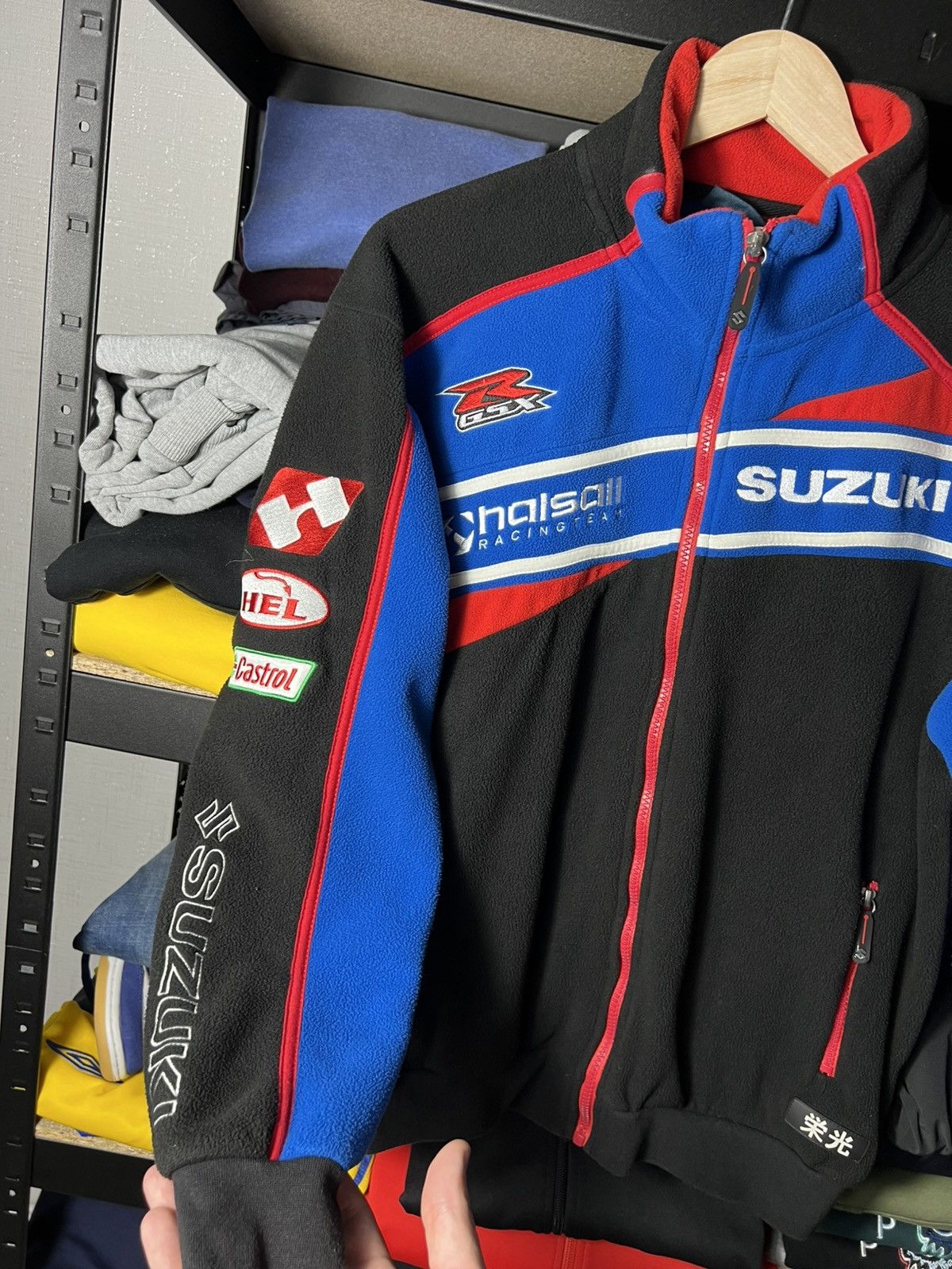 NASCAR Vintage Suzuki Racing Team Fleece Jacket Clinton Enterprises Size US S / EU 44-46 / 1 - 4 Thumbnail