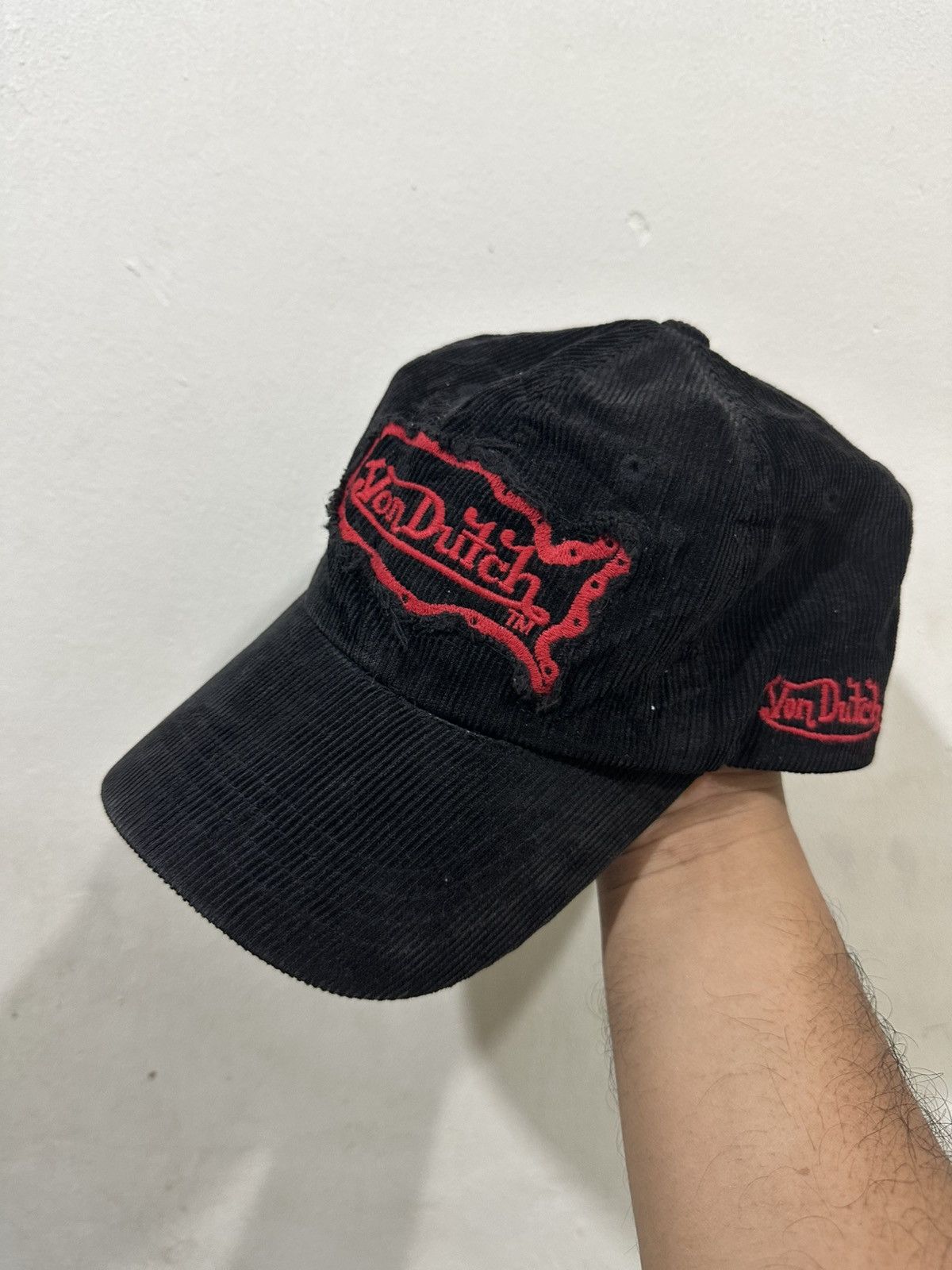 Von Dutch VTG Distress Corduroy Von Dutch Hat Size ONE SIZE - 1 Thumbnail