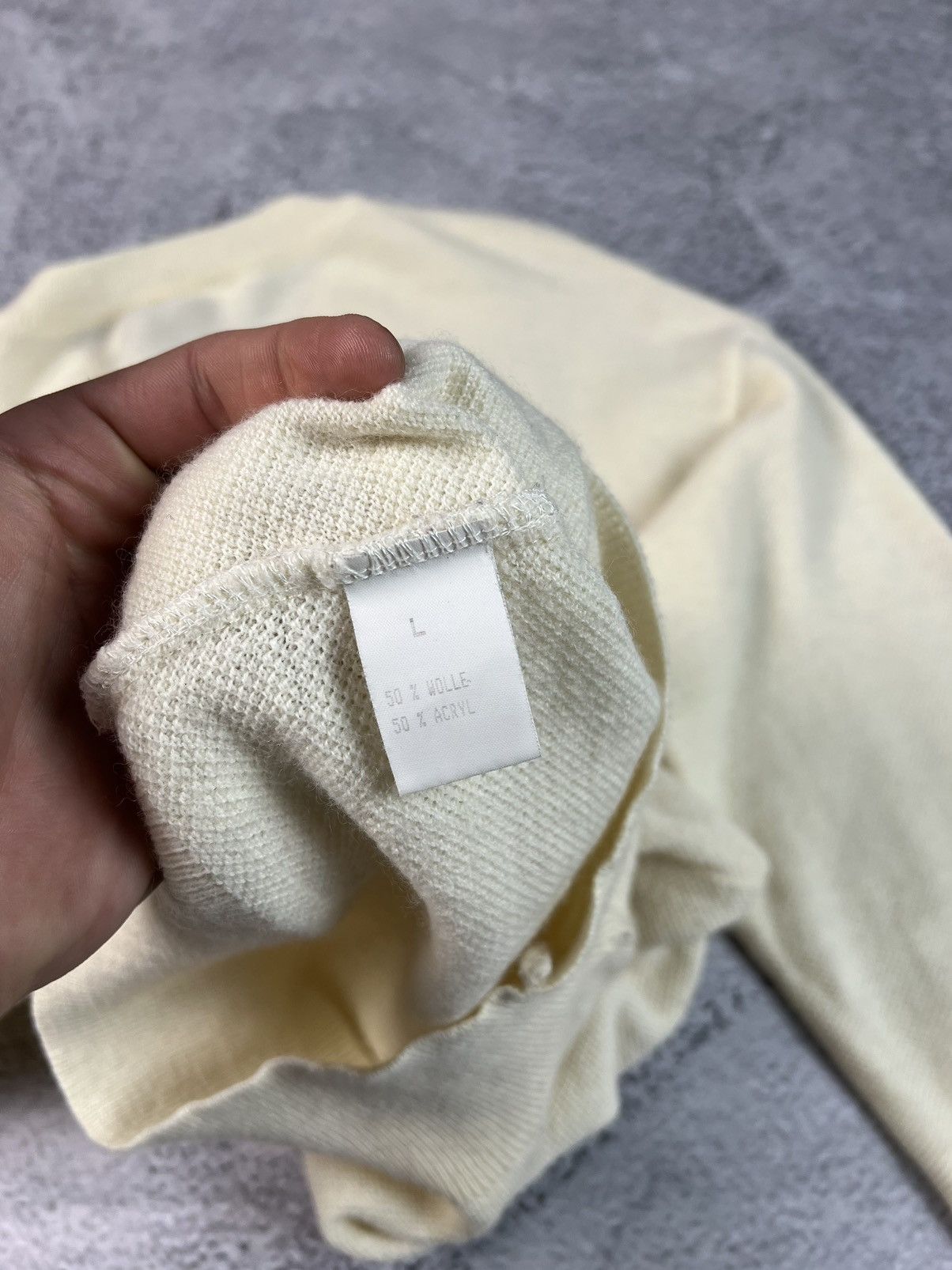 Lacoste × Vintage Vintage Lacoste Chemise knit sweater Size US L / EU 52-54 / 3 - 12 Thumbnail