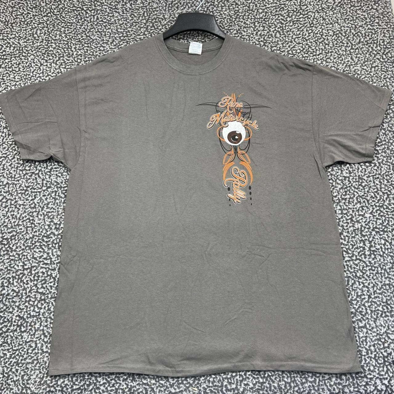 Gildan Vintage Reno Motorcycle Rally Shirt Men XXL Short Sleeve New Size US XXL / EU 58 / 5 - 2 Thumbnail