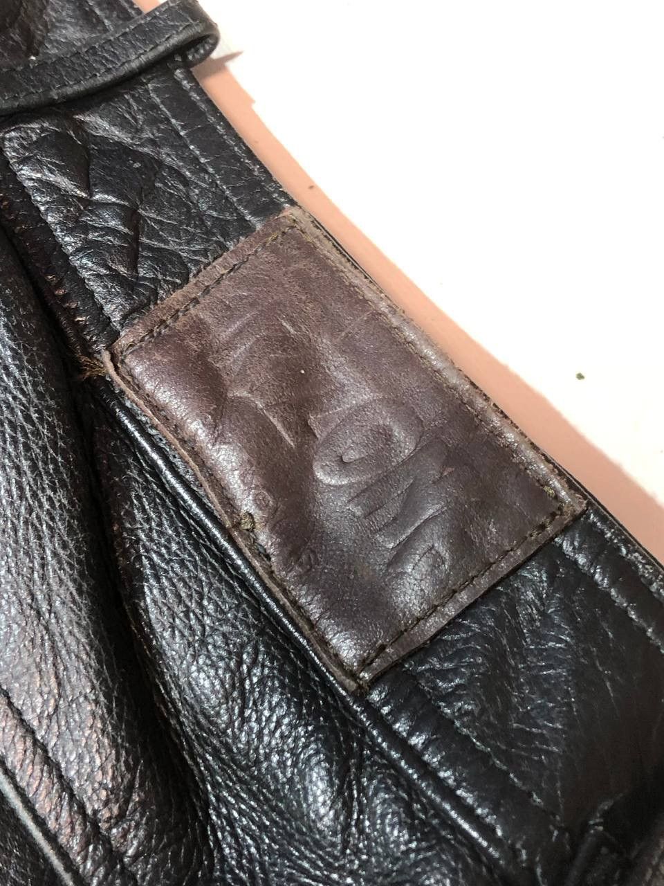 Vintage Leder Vintage Arizona Biker Moto Leather Pants Size US 36 / EU 52 - 9 Thumbnail