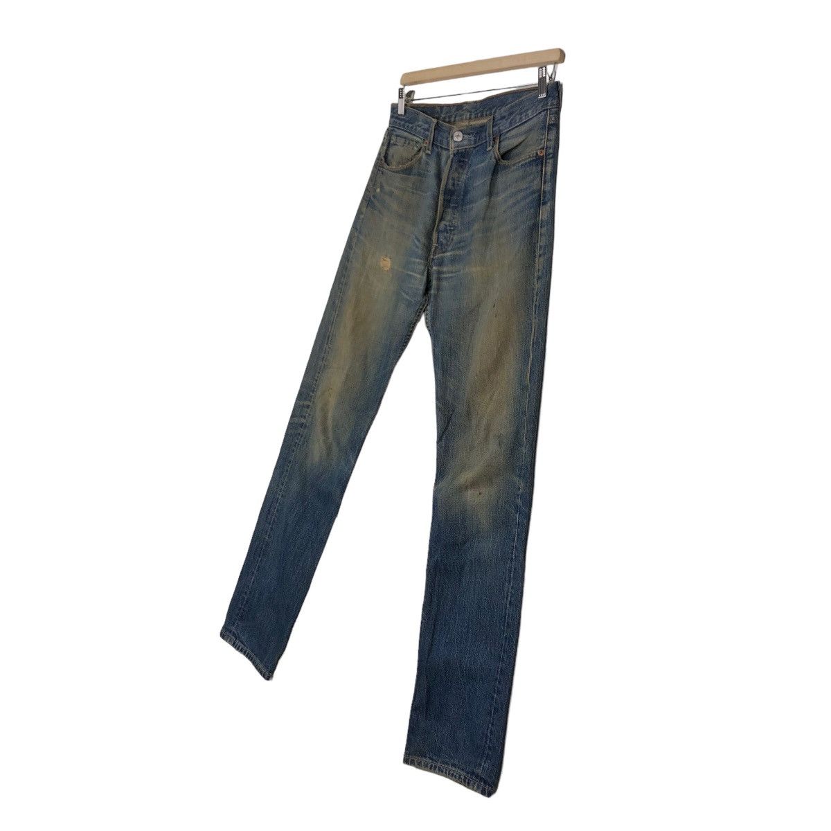 Levi's 🔥Vintage Distressed Denim Rusty Levi’s 501 Travis Scott Size US 30 / EU 46 - 2 Thumbnail