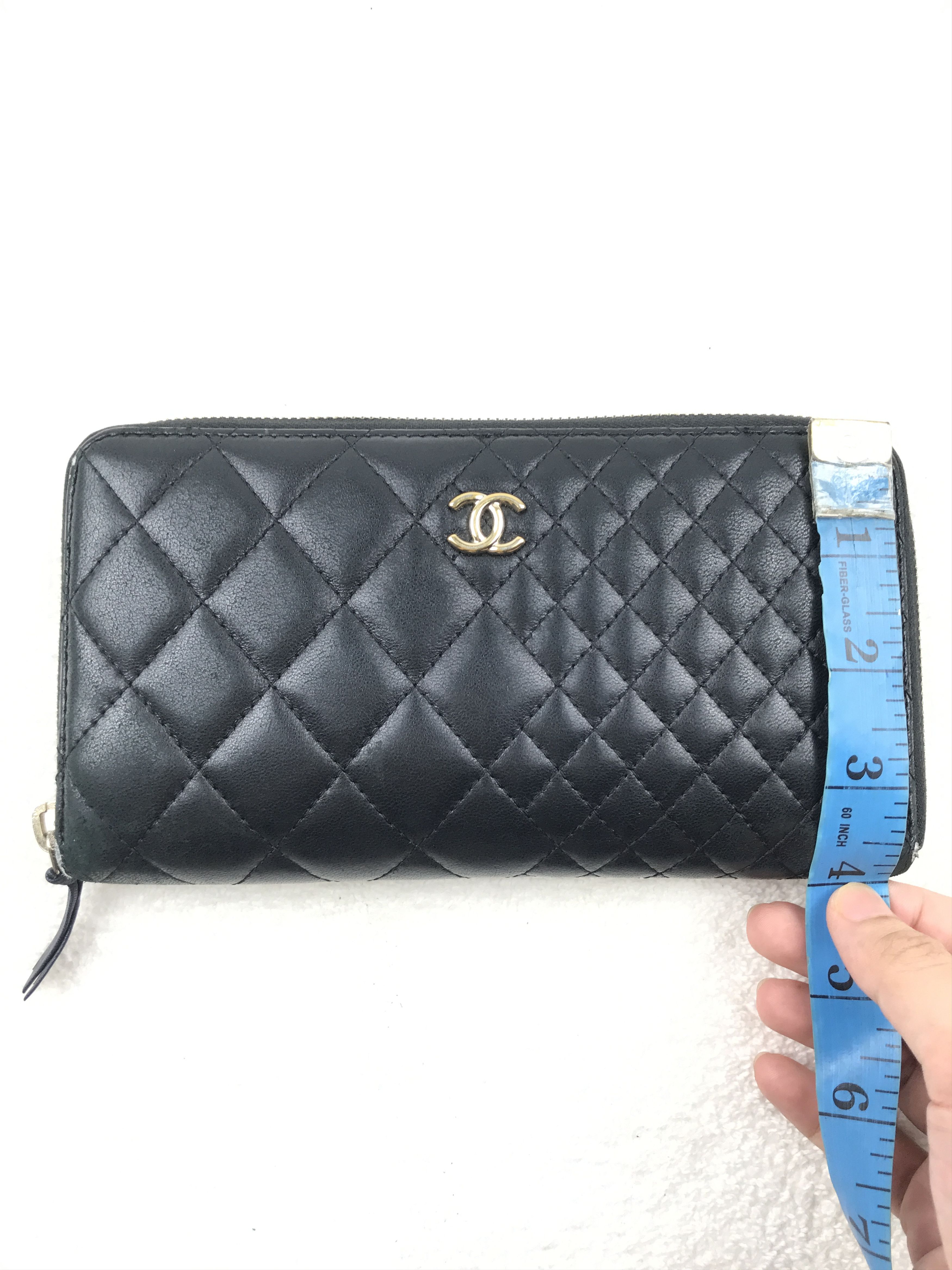 Chanel × Vintage Vintage Chanel Quilted Zip Around Wallet Size ONE SIZE - 18 Thumbnail