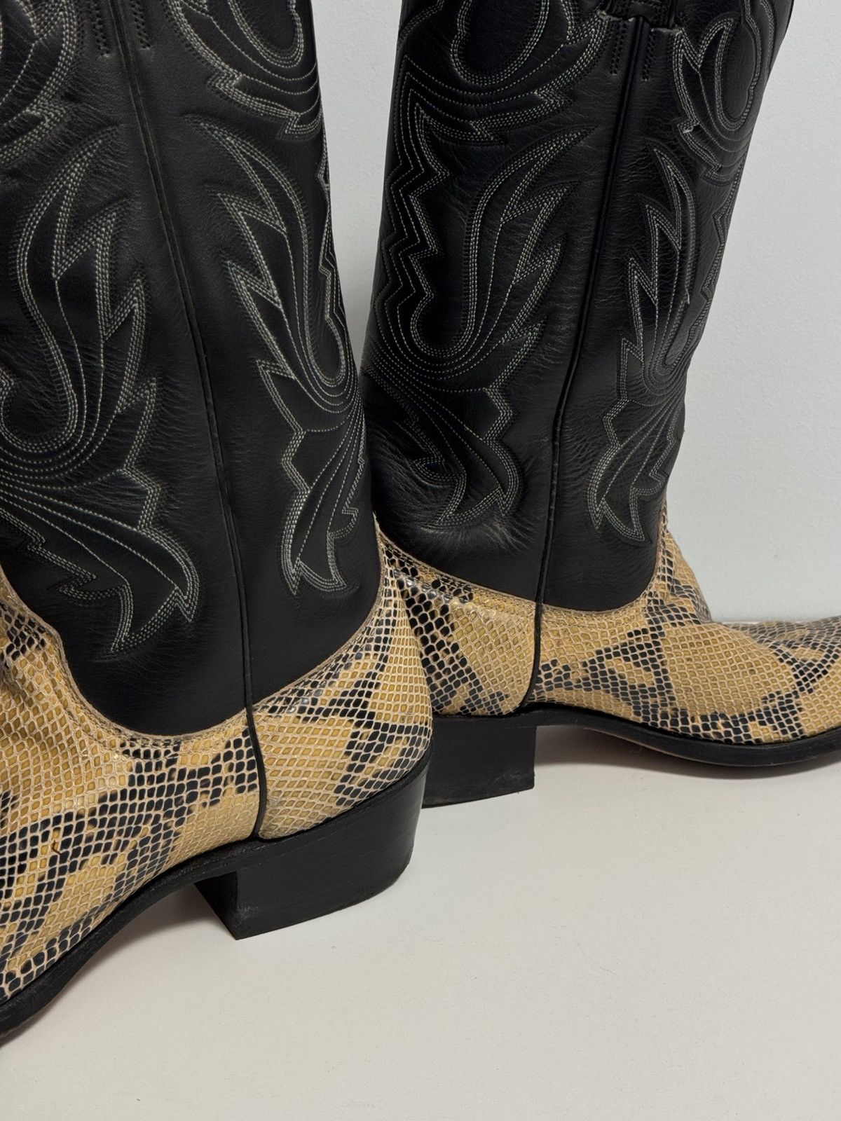 Sancho Boots Sancho leather Western Cowboy Boots Black snake size 45 Size US 11 / EU 44 - 13 Thumbnail