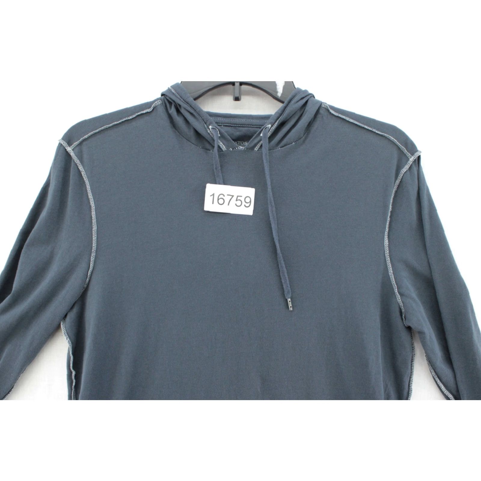 John Varvatos John Varvatos USA Pullover Hoodie Mens Small Gray Lightweight Long Sleeve Hoodie Size US S / EU 44-46 / 1 - 6 Thumbnail