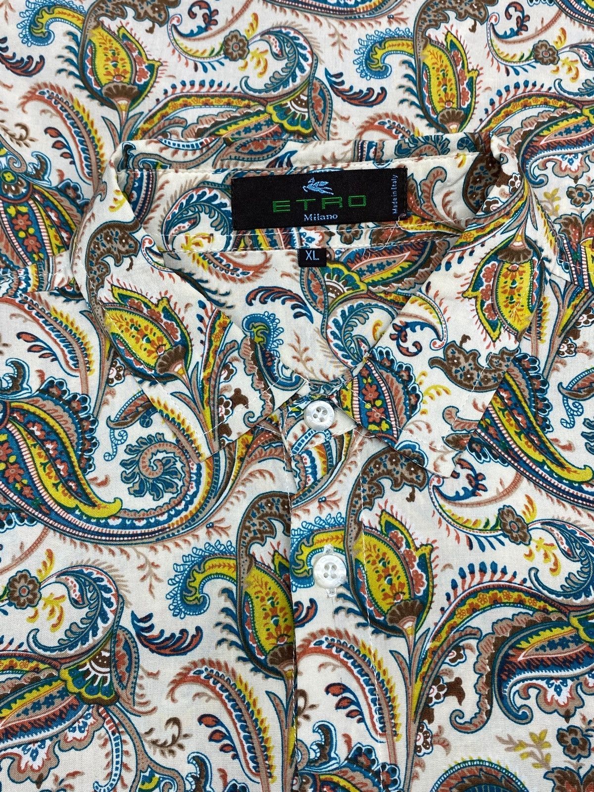 Etro Etro Milano Paisley Pattern All Over Print Button Up Shirt Size US XL / EU 56 / 4 - 12 Thumbnail