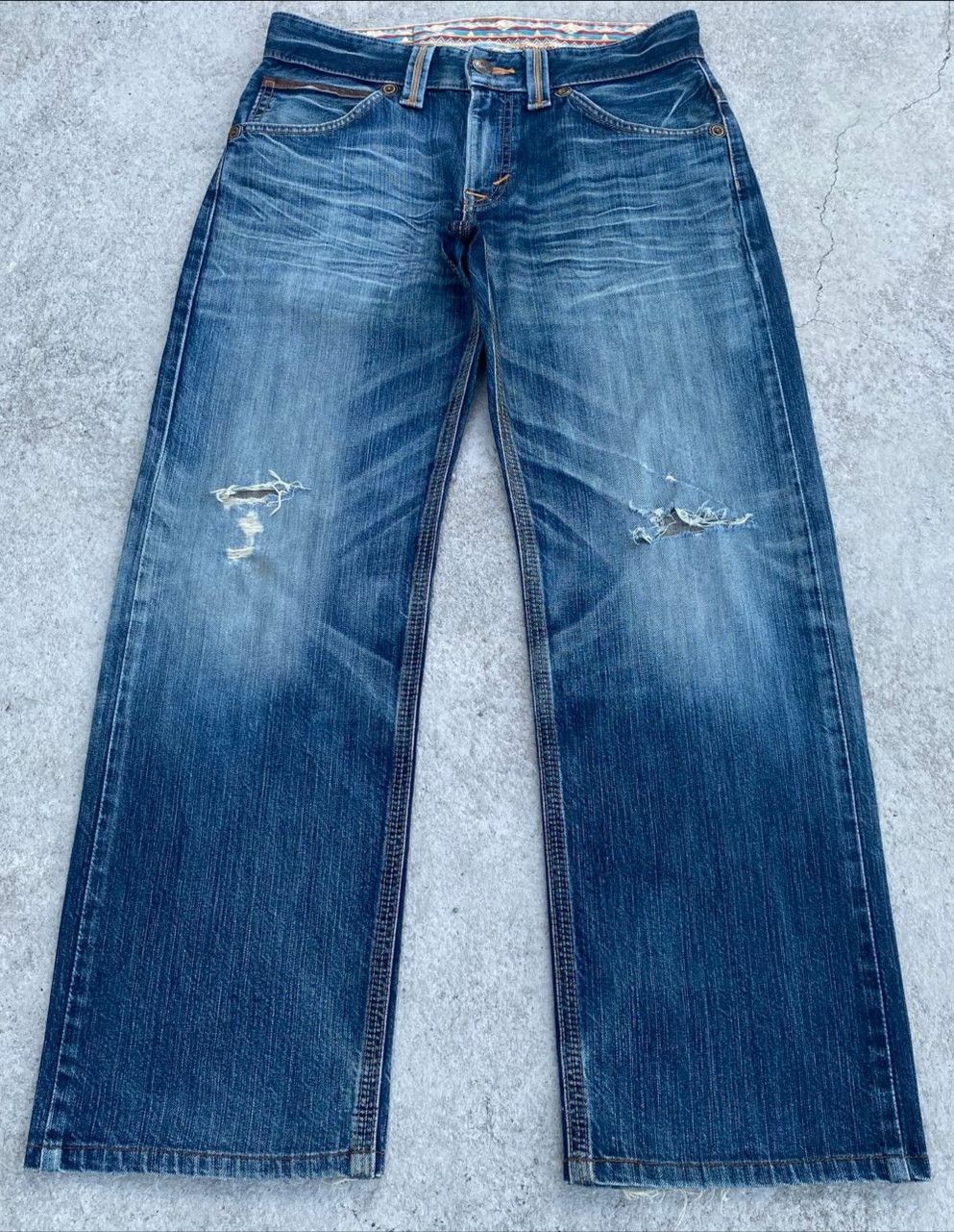 If Six Was Nine Vintage Edwin Exclusive Vintage Distressed Denim Size US 32 / EU 48 - 1 Thumbnail