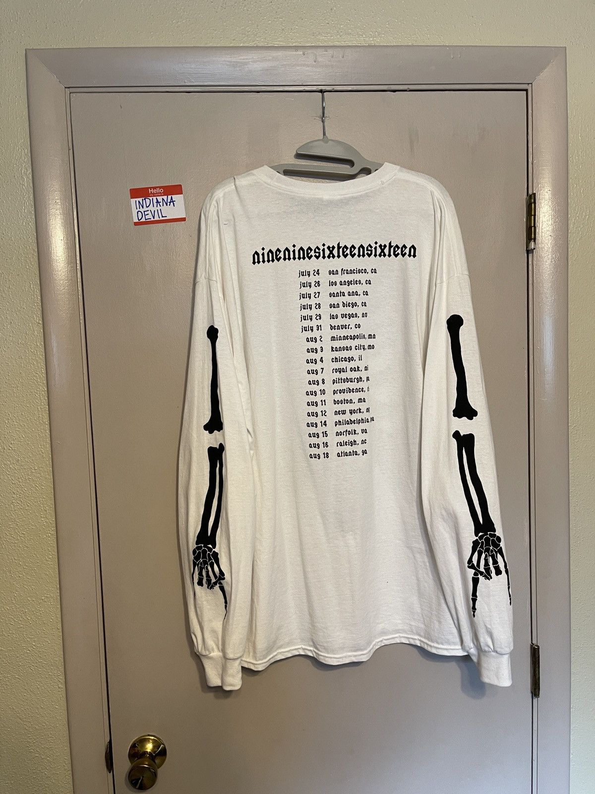 Playboi Carti Die Lit Tour Skeleton Longsleeve Tee Size US XXL / EU 58 / 5 - 3 Thumbnail