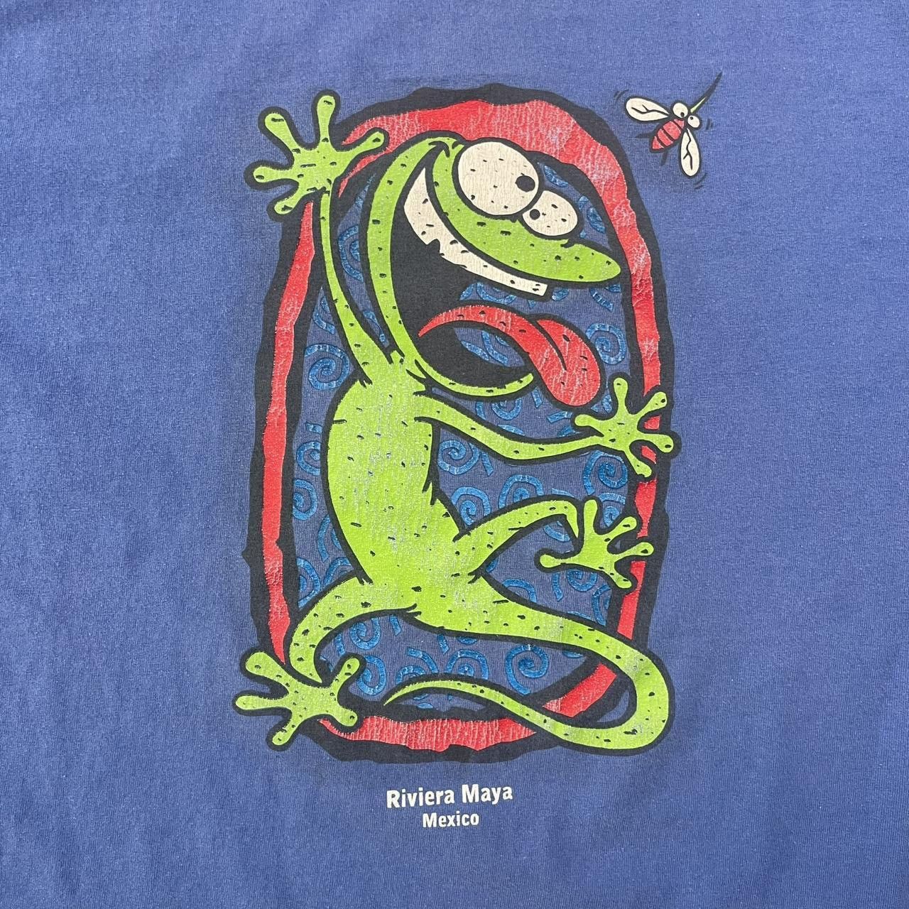 Vintage Vintage 90’s Crazy Lizard Riviera Maya, Mexico T-shirt Size US XXL / EU 58 / 5 - 3 Thumbnail