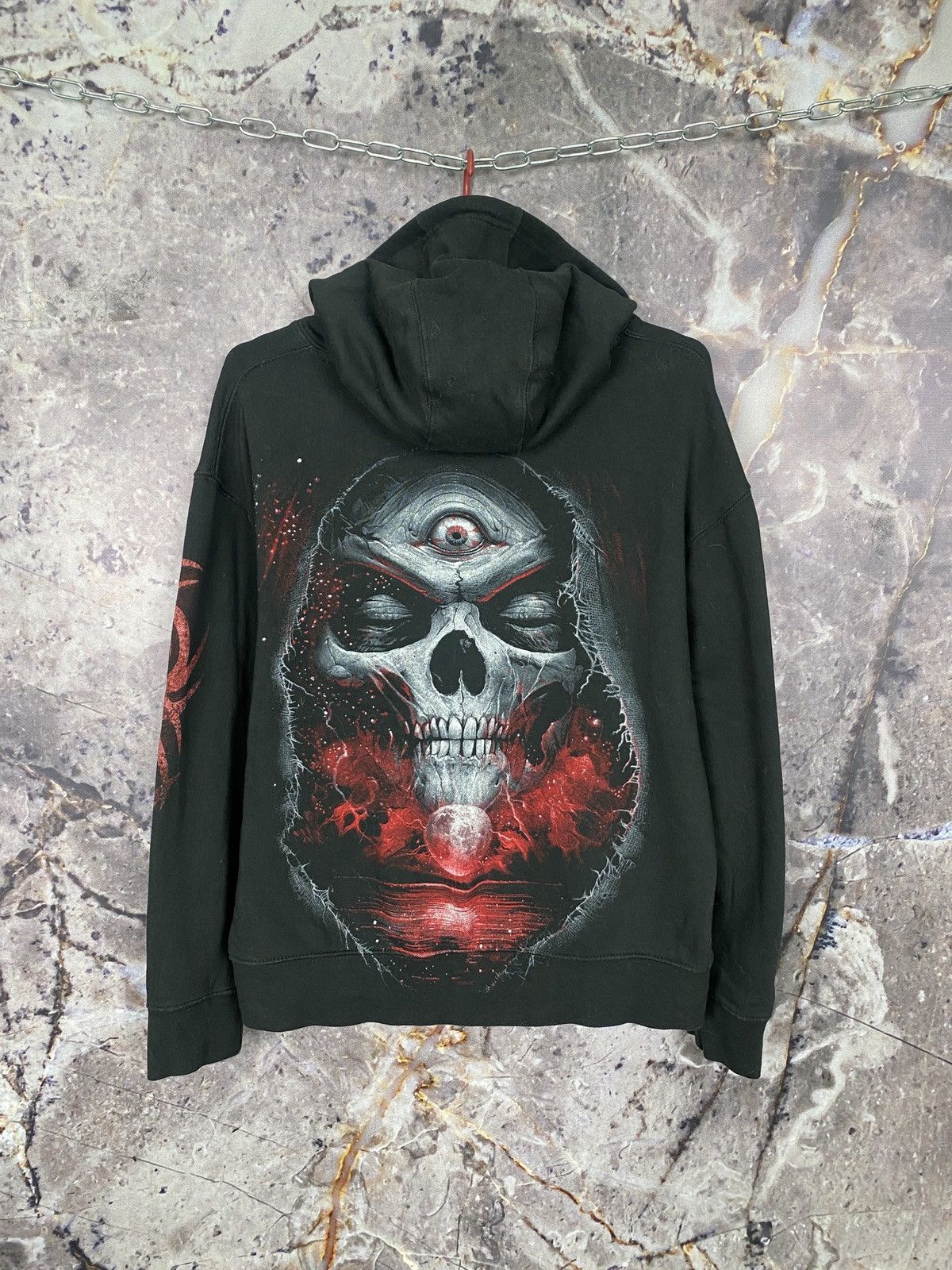 Band Tees Men’s Spiral Skeleton Hoodie Rare Vintage Size Large Size US M / EU 48-50 / 2 - 7 Thumbnail