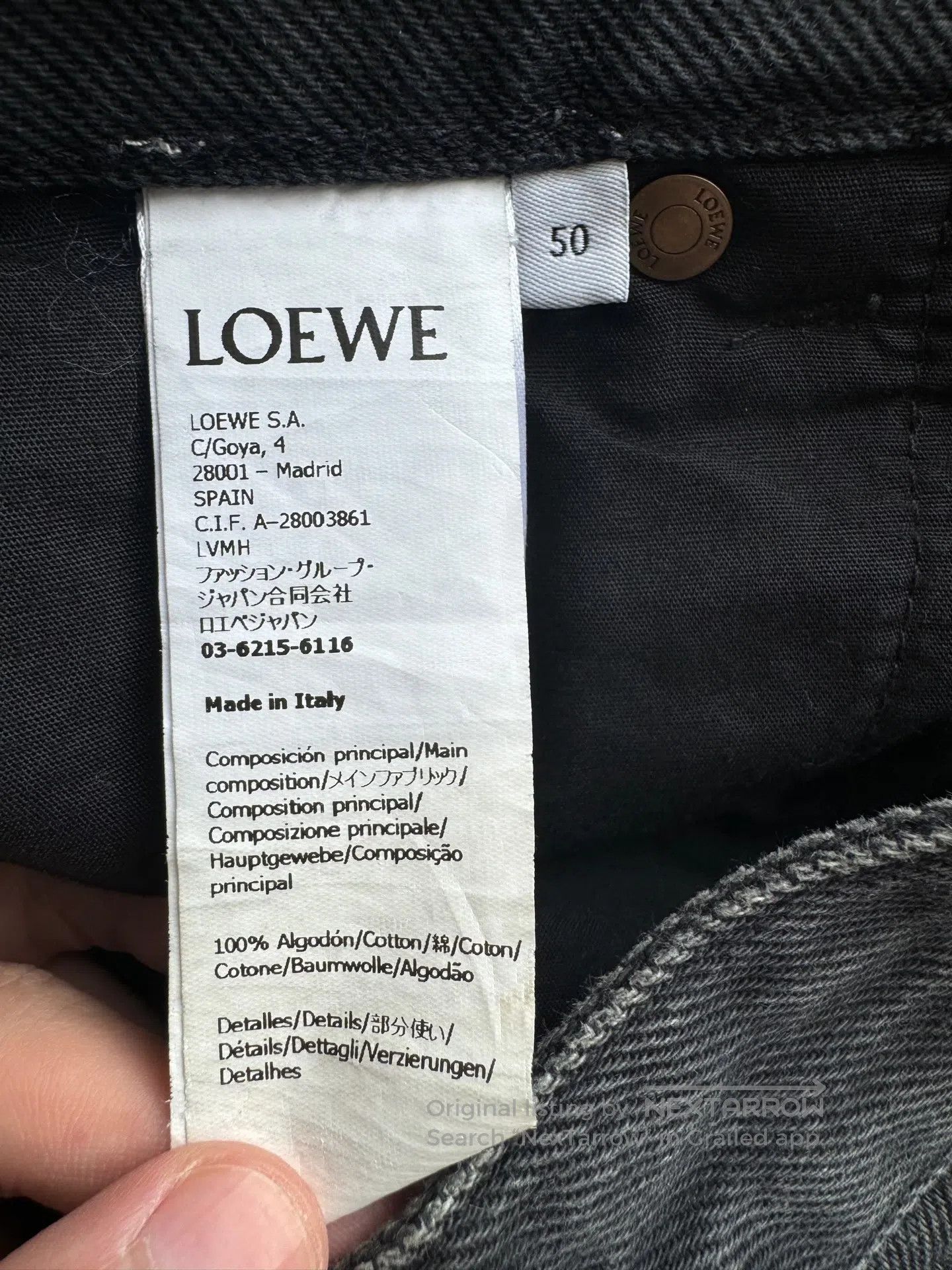 Loewe Loewe Knee logo denim pants| Size US 34 / EU 50 - 4 Thumbnail