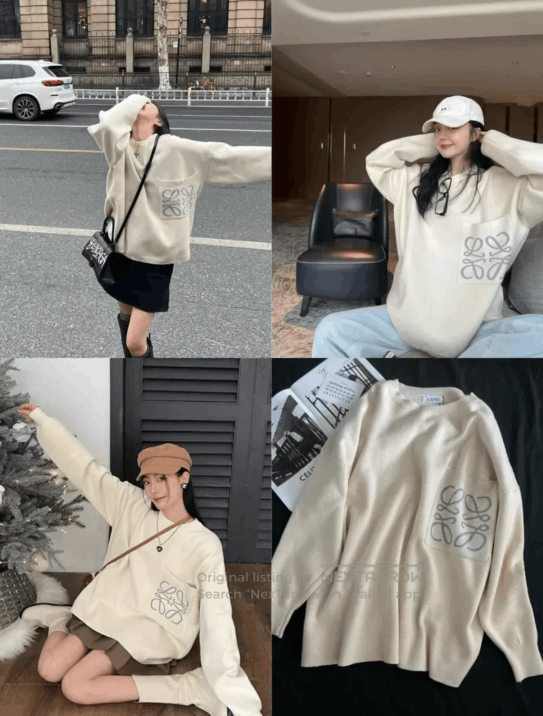 Loewe Loewe SS23 Ivory White Embroidered Flower Quadrant Logo He Size M / US 6-8 / IT 42-44 - 9 Thumbnail
