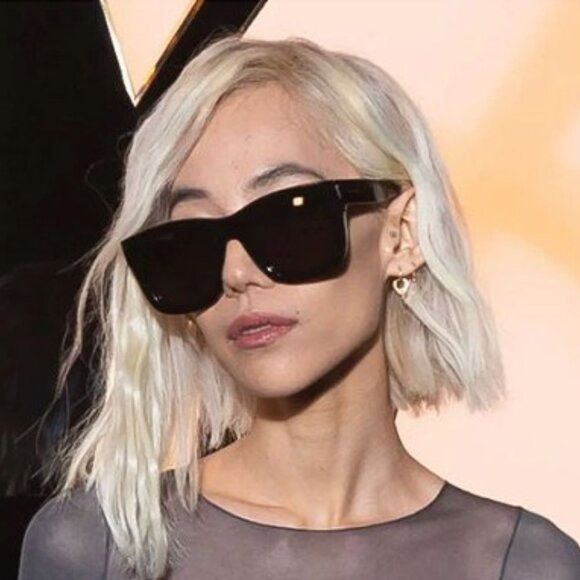 Saint Laurent Paris Saint Laurent SL650 MONCEAU 001 Sunglasses Black Square Size ONE SIZE - 5 Thumbnail
