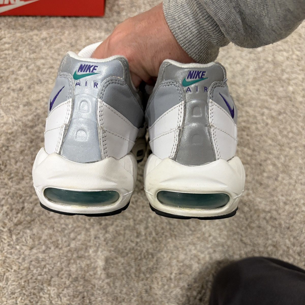 Nike 2018 Nike Air Max 95 Grape Men’s Size 8.5 Womens 10 Size US 8.5 / EU 41-42 - 4 Thumbnail