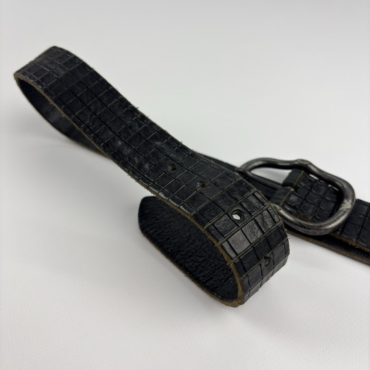 Vintage Armani jeans black leather belt Vintage Armani Jeans Black Patent Leather Belt Size Large - Etsy main image 2