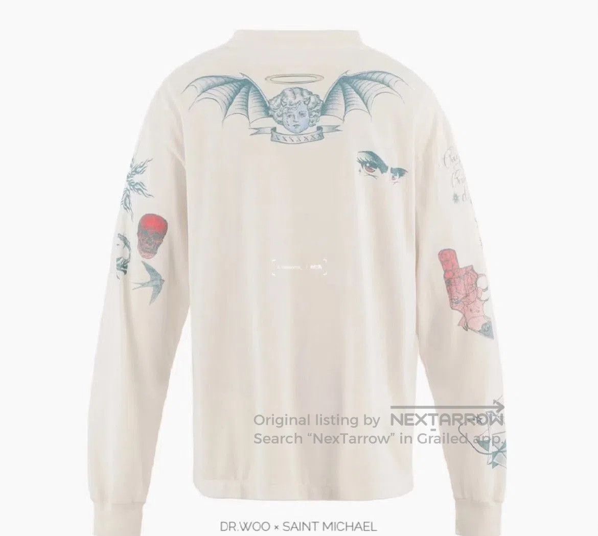 Vintage Vintage 90s Rodman Tattoo Long Sleeve Tee. Size US L / EU 52-54 / 3 - 3 Thumbnail