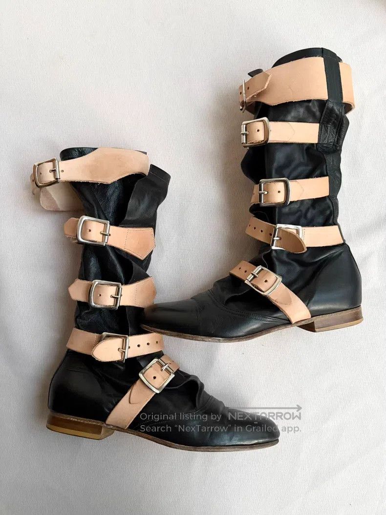 Vivienne Westwood Vivienne Westwood Black Leather Pirate Boots Size US 7.5 / IT 37.5 - 3 Thumbnail