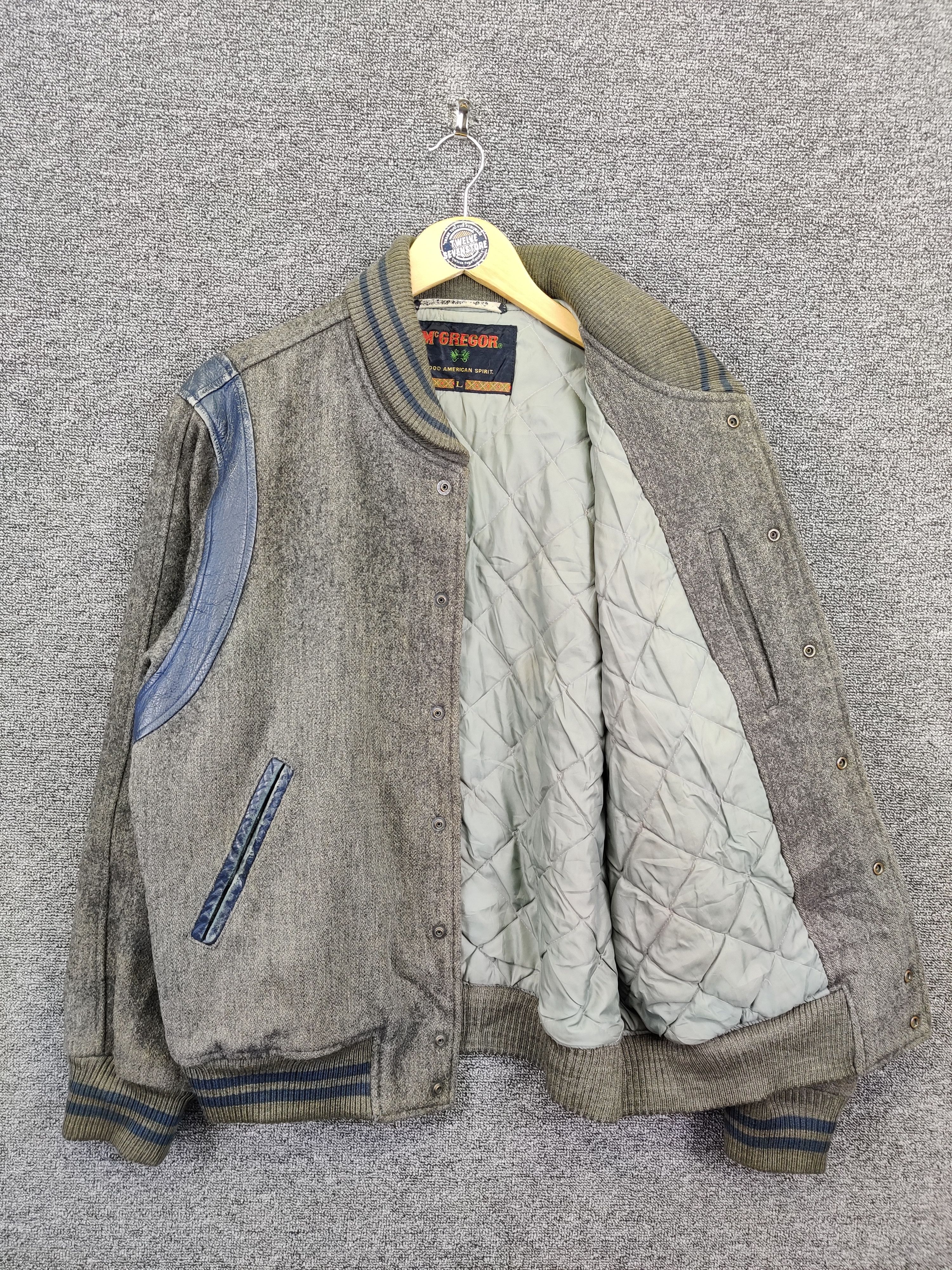 McGregor Vintage 80's McGregor Wool Varsity Leather Jacket Size US L / EU 52-54 / 3 - 7 Thumbnail