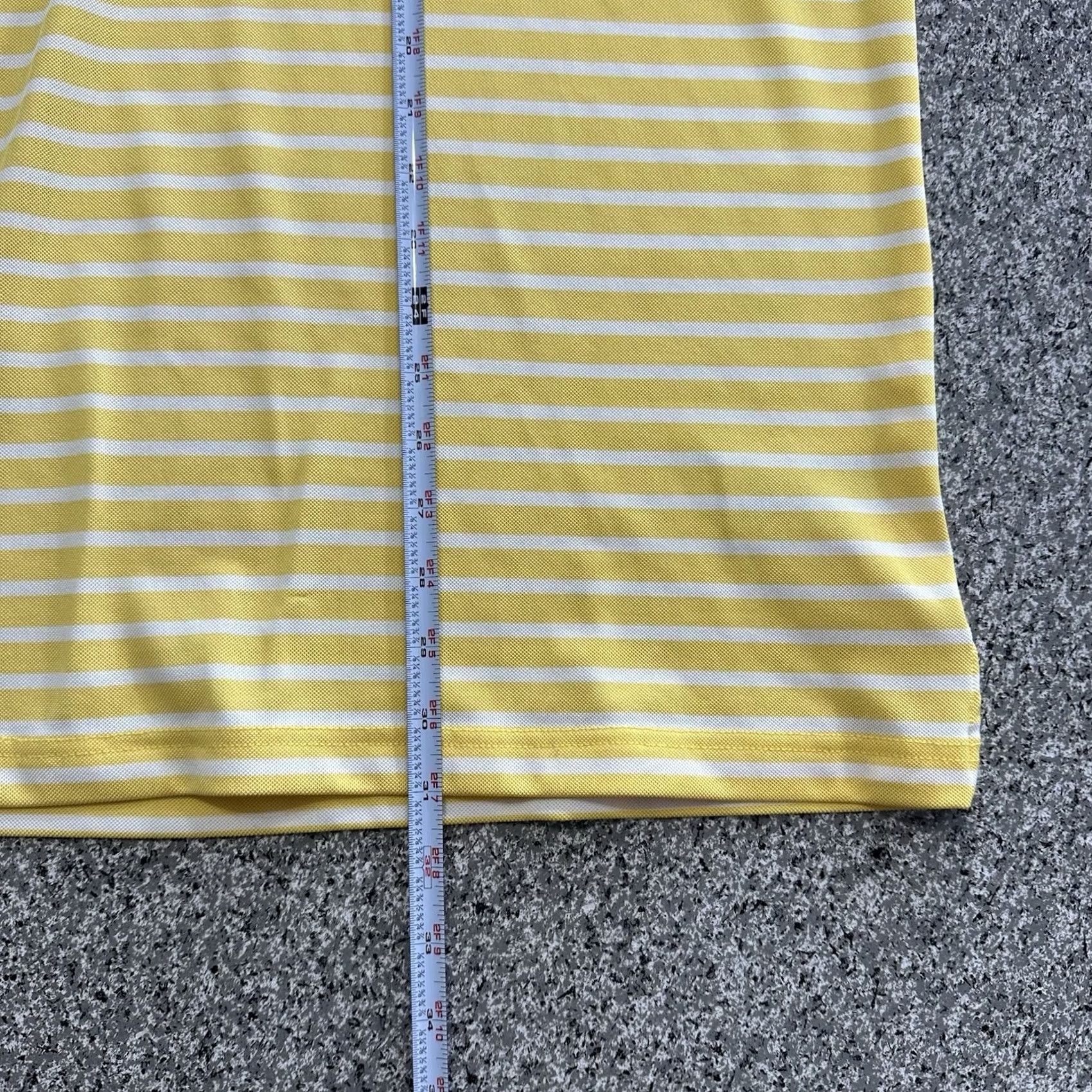 Brooks Brothers Brooks Brothers Polo Shirt Mens XL Yellow Striped Casual Golf Stretch Size US XL / EU 56 / 4 - 6 Thumbnail