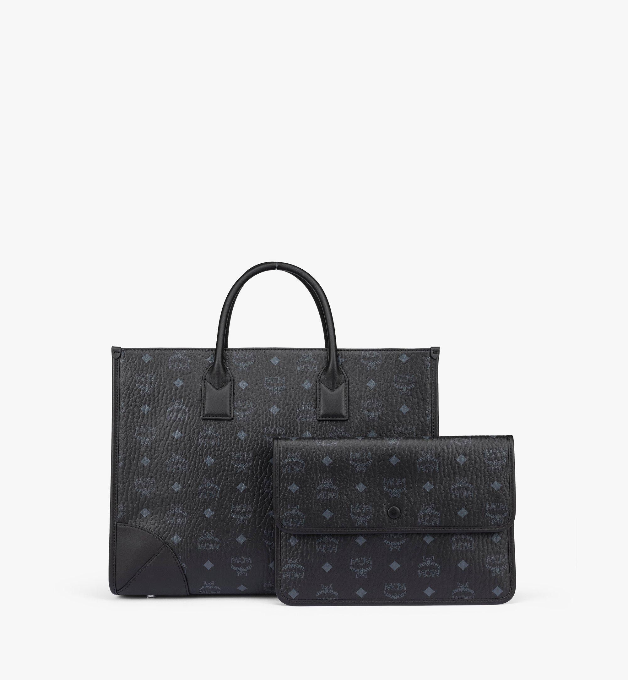 MCM o1mt1gz0925 Size: OS / Large München Tote Bag in Black Size ONE SIZE - 5 Thumbnail