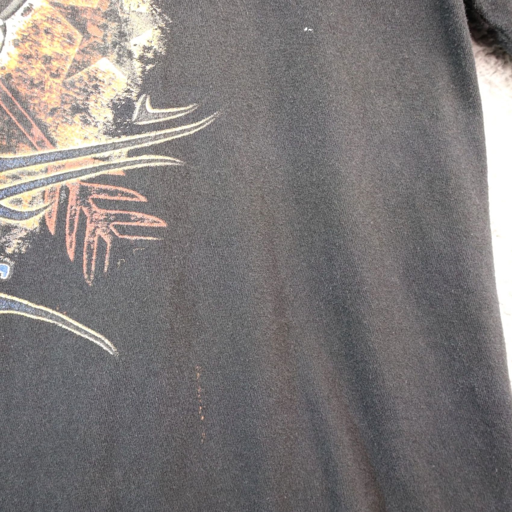 Harley Davidson Harley-Davidson XL Shirt Black Cotton Graphic Print Crew Neck Short Sleeve Mens T-Shirt Motorcycle Size US XL / EU 56 / 4 - 5 Thumbnail