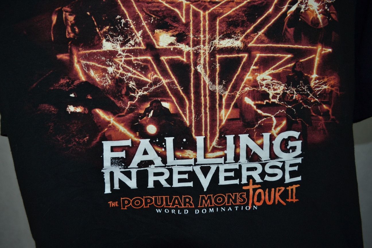 Band Tees Falling in Reverse The Popular MonsTOUR II USA tee XL Size US XL / EU 56 / 4 - 9 Thumbnail