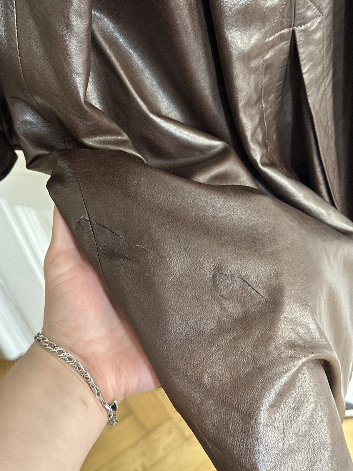 Polo Ralph Lauren Polo Ralph Lauren Vintage Rare 90s Army Leather Trench Coat Size US M / EU 48-50 / 2 - 9 Thumbnail